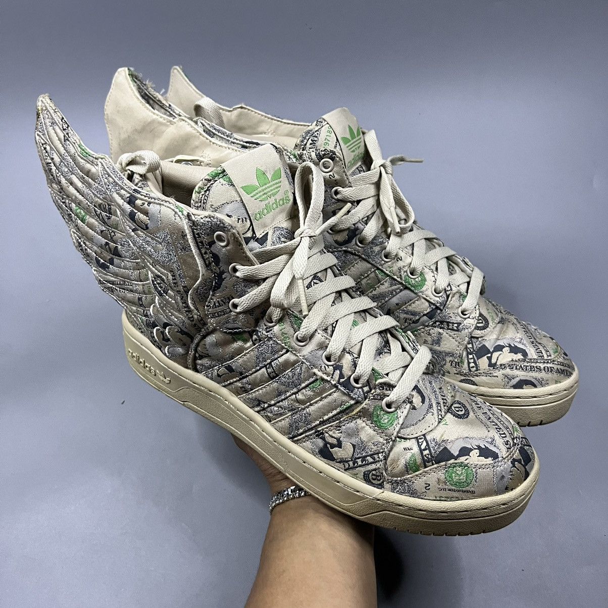 Adidas × Jeremy Scott Adidas Jeremy Scott Wings Money Hi Top Size US 9 / EU 42 - 22 Thumbnail