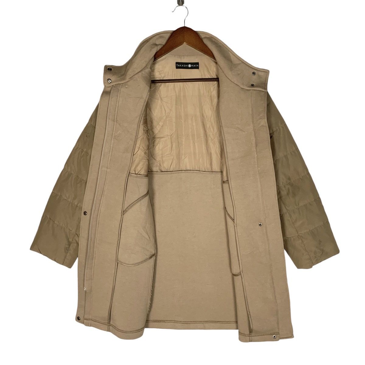 Designer × Japanese Brand Vintage Takashimaya Half Quilted Down Coat Size M Size L / US 10 / IT 46 - 7 Thumbnail