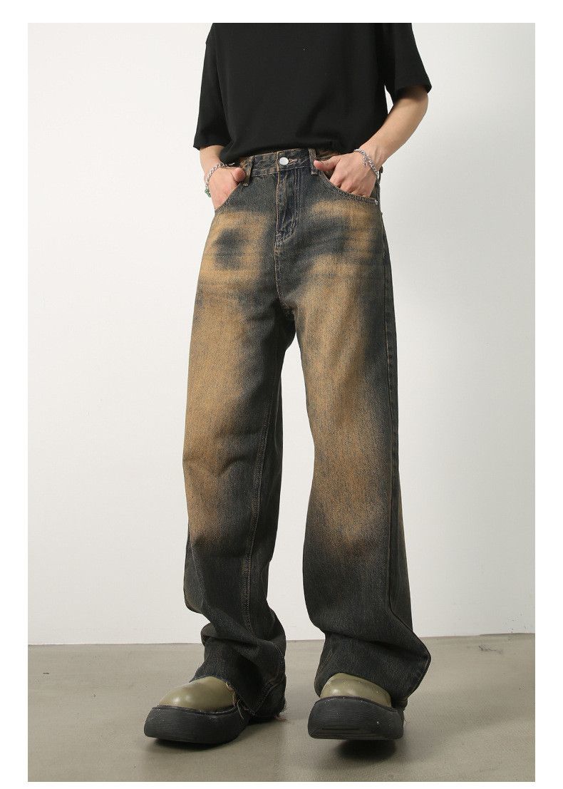 Japanese Brand Japanese retro washed distressed loose wide-leg jeans Size US 32 / EU 48 - 3 Thumbnail