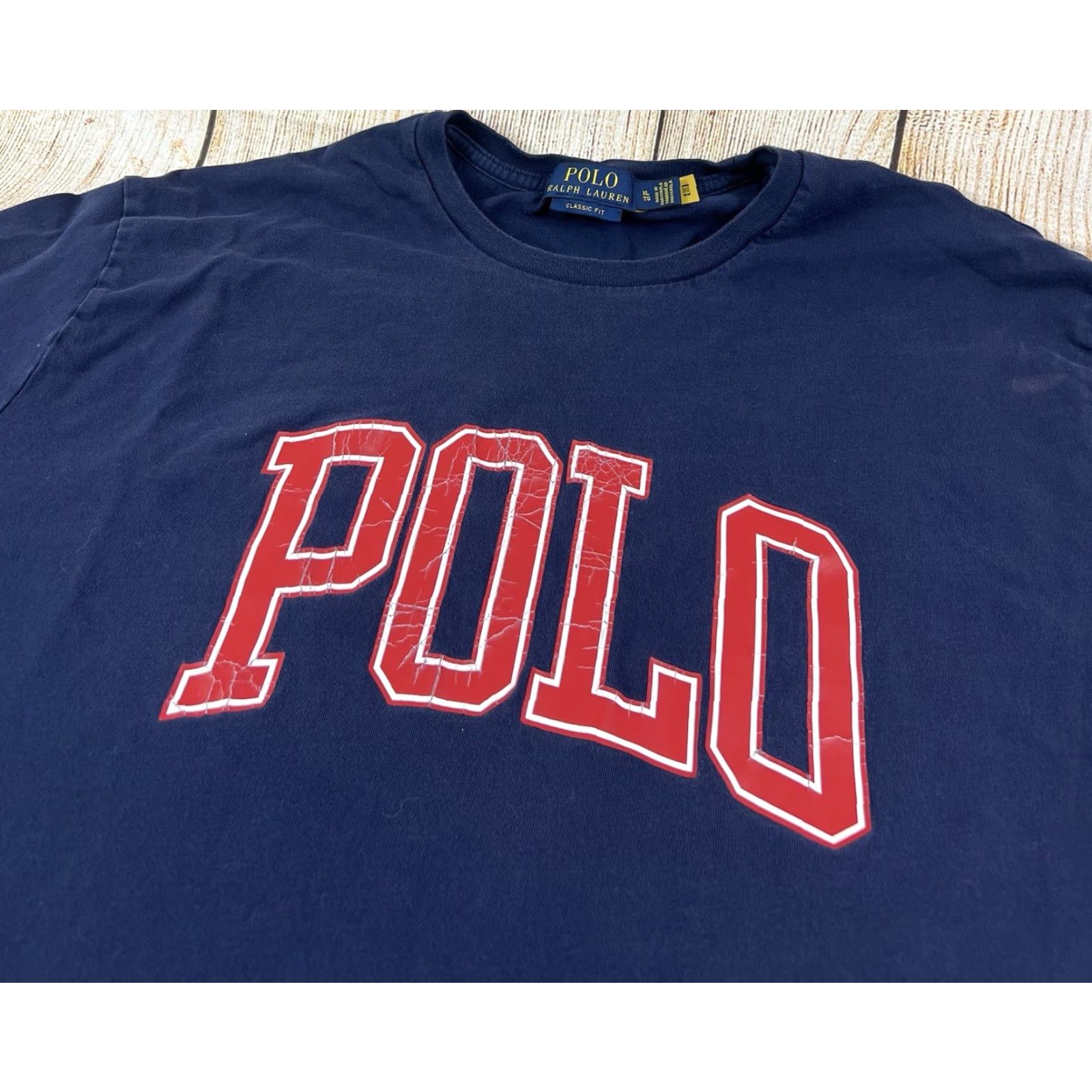 Ralph Lauren Mens Polo Ralph Lauren Classic Fit Logo Spell Out T Shirt Long Sleeve Navy XL Size US XL / EU 56 / 4 - 4 Thumbnail