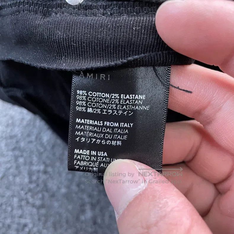 Amiri Amiri Black and Red Denim Pants Size US 29 - 4 Thumbnail