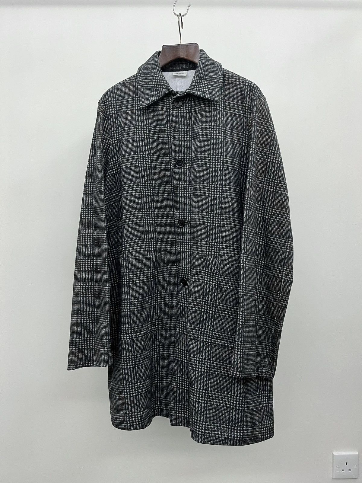 image of Dries Van Noten Hakin Coat in Grey, Men's (Size Small)