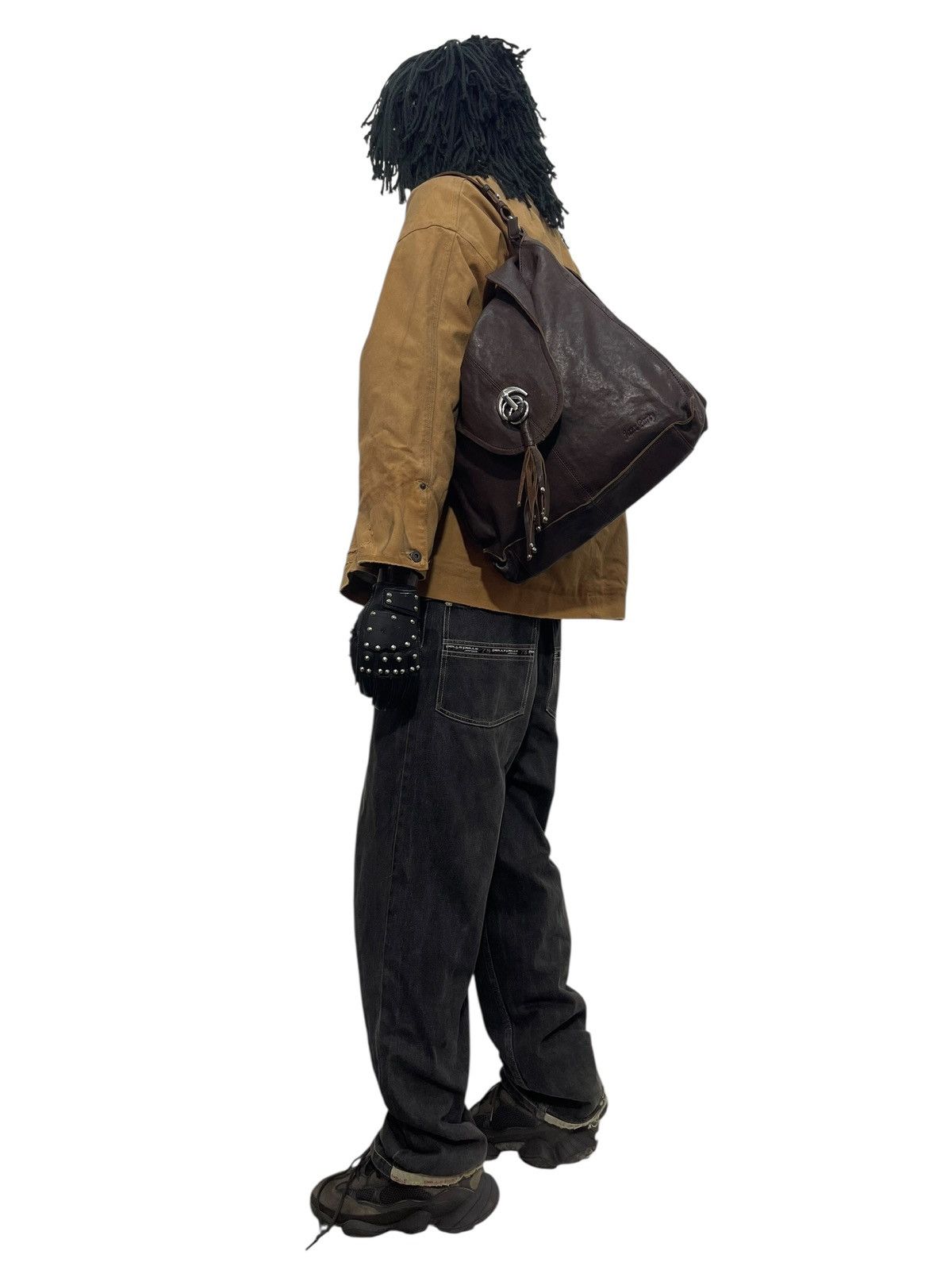 Genuine Leather Full Leather Jazz Party Shoulder Bag 6🟩 Size ONE SIZE - 3 Thumbnail