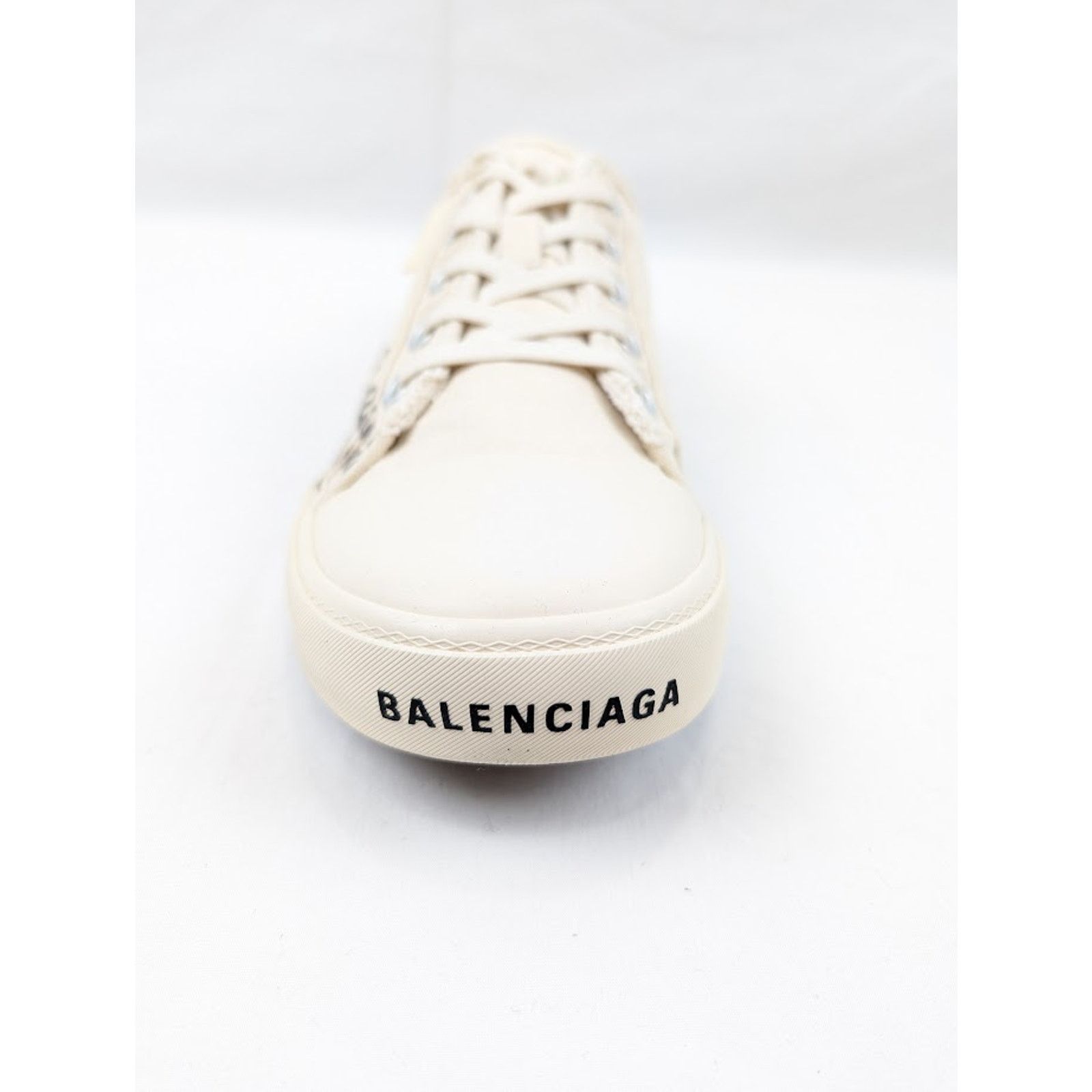 Balenciaga o1rshd1 Q:2 / Paris Low-Top Sneakers in White Size US 11 / EU 44 - 5 Thumbnail