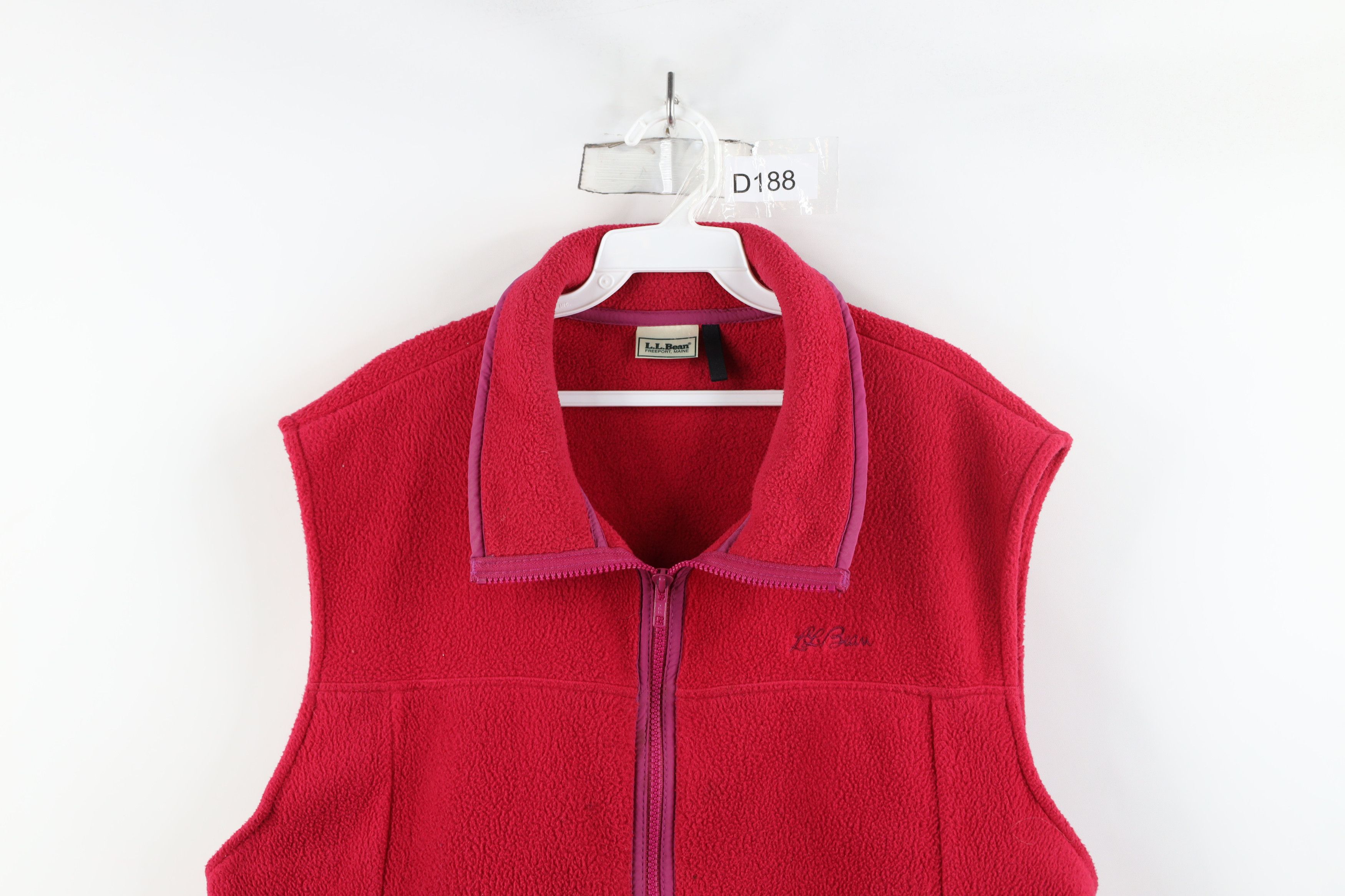 L.L. Bean × Vintage Vintage 90s LL Bean Script Spell Out Fleece Vest Jacket Size XL / US 12-14 / IT 48-50 - 2 Thumbnail