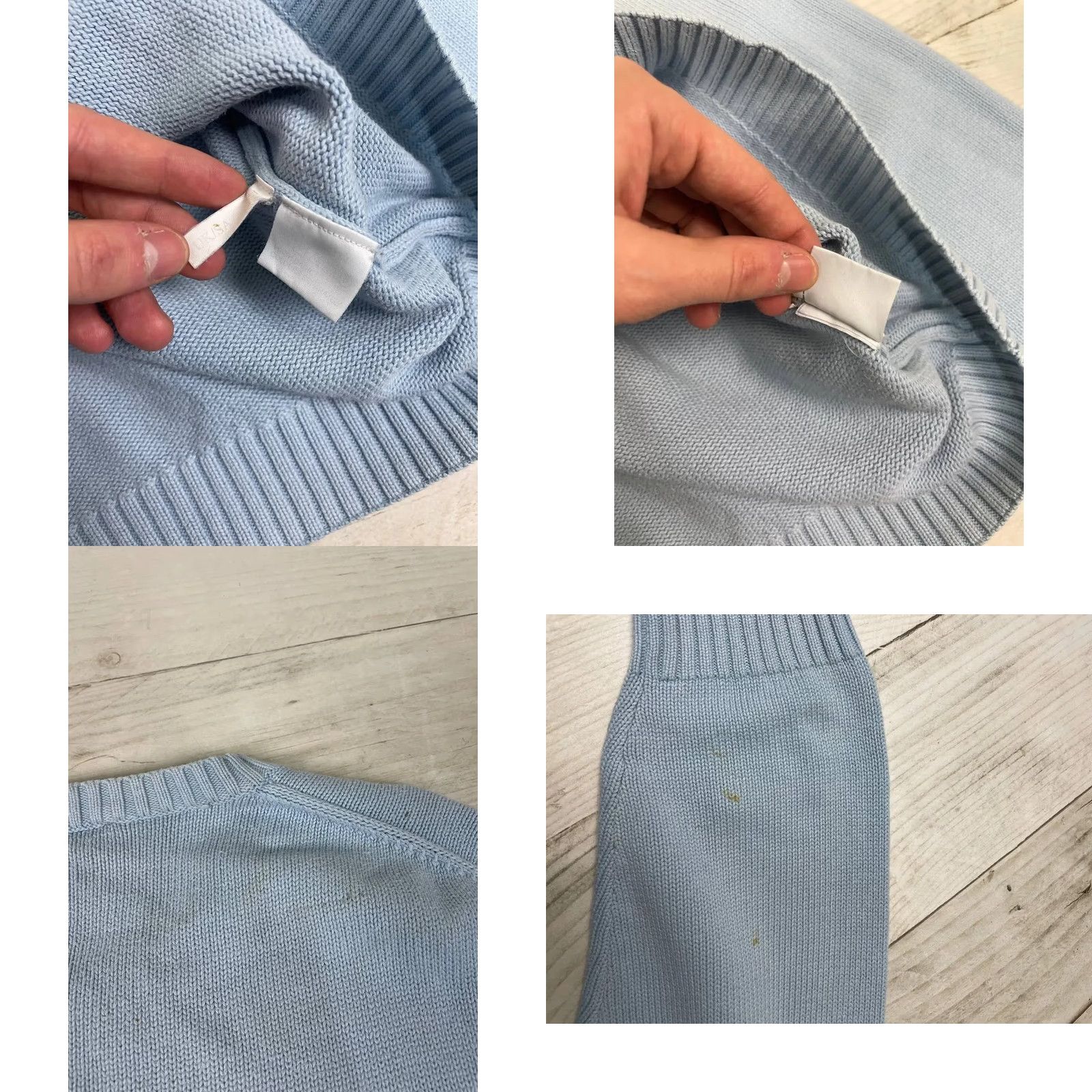 Yves Saint Laurent VINTAGE Saint Laurent Knit Sweater YSL Logo 90s Men Size L Blue Pullover Crew Neck Knit Regular Size US L / EU 52-54 / 3 - 8 Thumbnail
