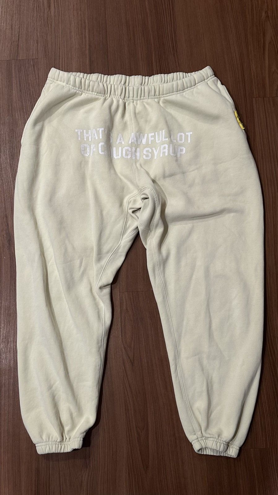 Awful Lot of Cough Syrup ALOCS Yellow Easter Pastel Joggers Size XL Size US 38 / EU 54 - 1 Thumbnail