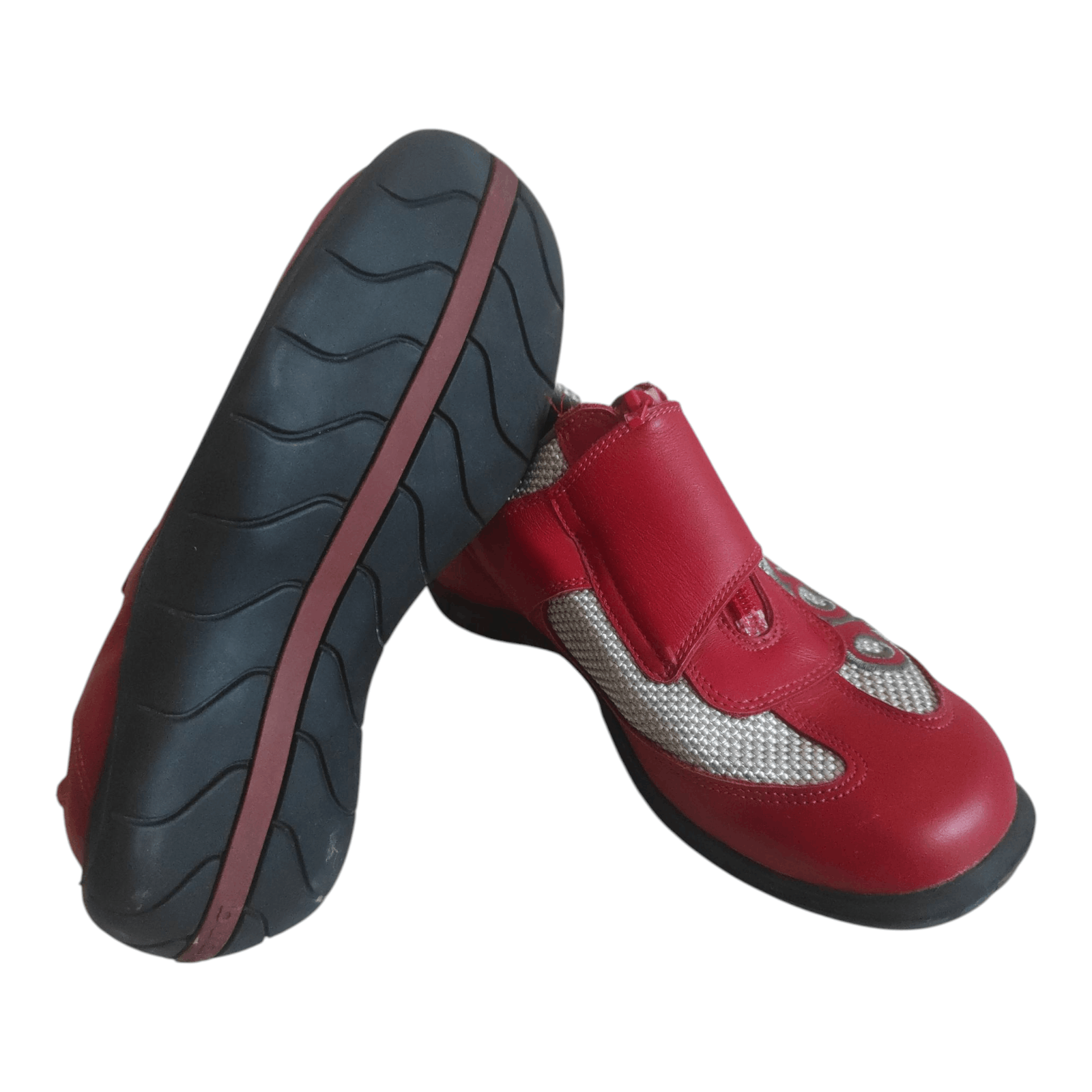 Daytona Daytona Moto Fun Motorcycle Red Silver Shoes Leather Boots Size US 6.5 / IT 36.5 - 5 Thumbnail