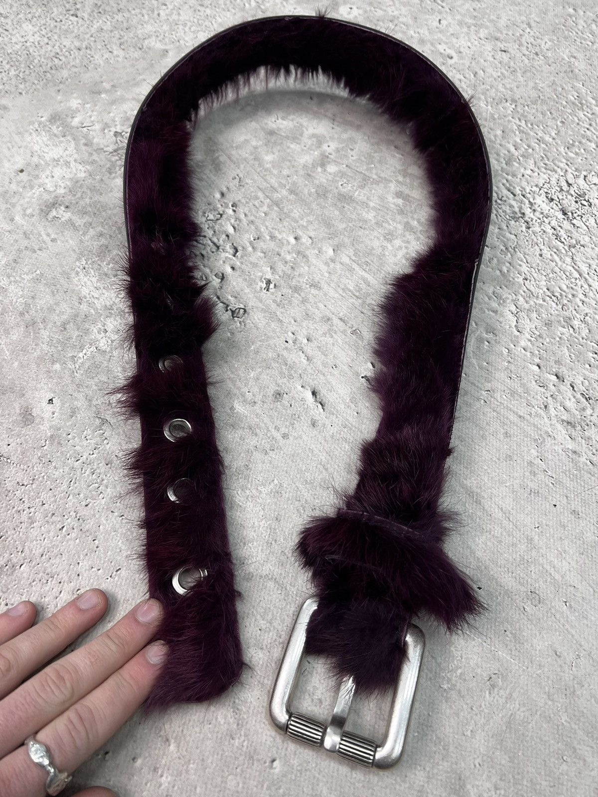 Hysteric Glamour × Japanese Brand SALE✅✅✅Rick Owens Junya Watanabe Style fur belt Size ONE SIZE - 10 Thumbnail
