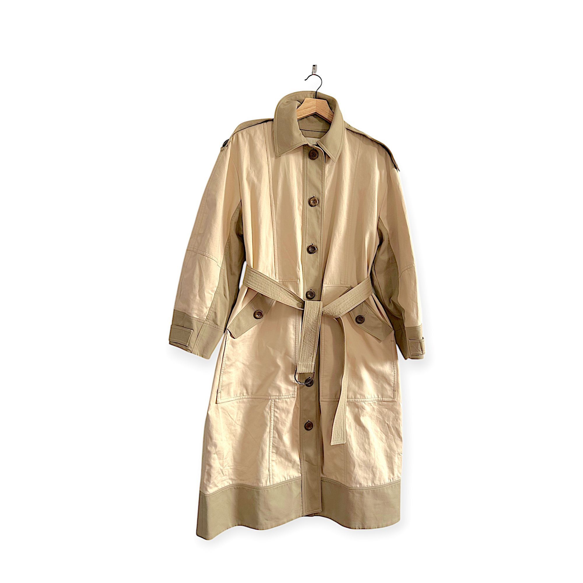 Ulla Johnson Ulla Johnson Emmanuelle Trench Coat, Size P, Neutral Color, Size XS / US 0-2 / IT 36-38 - 1 Thumbnail