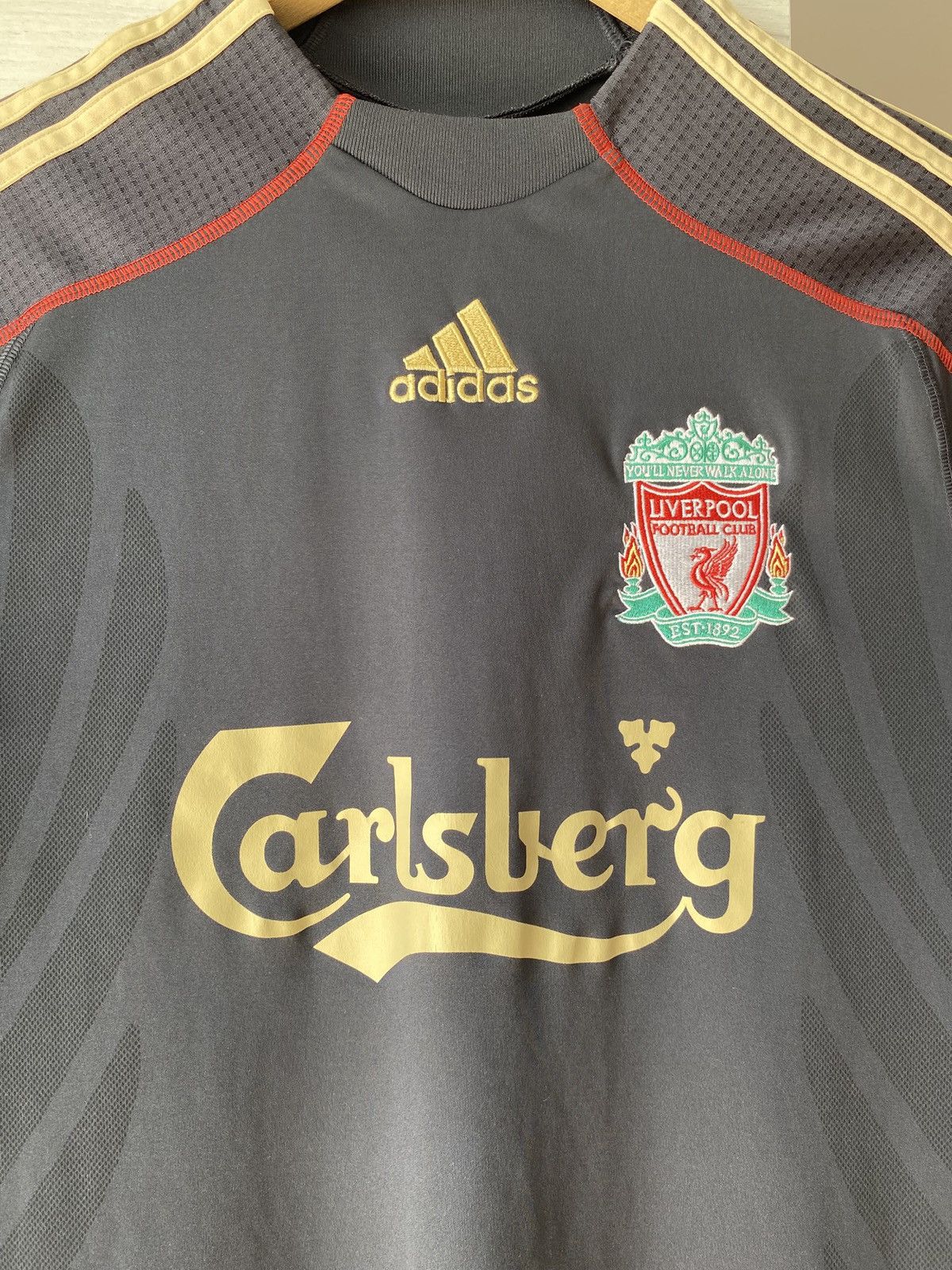 Adidas Liverpool FC Adidas 2009/10 Away Y2k Football Soccer Jersey Size US S / EU 44-46 / 1 - 2 Thumbnail
