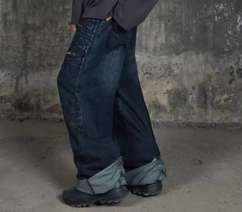 Designer × Japanese Brand Vintage Hip Hop Street Style Loose Casual Pants Size US 31 - 3 Thumbnail