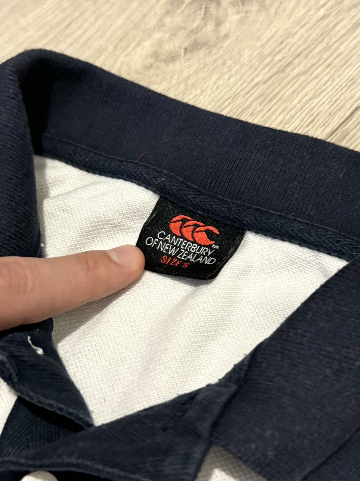 Canterbury of New Zealand 🔷Vintage Rugby Polo T-shirt Neath RFC🔷 Size US S / EU 44-46 / 1 - 4 Thumbnail