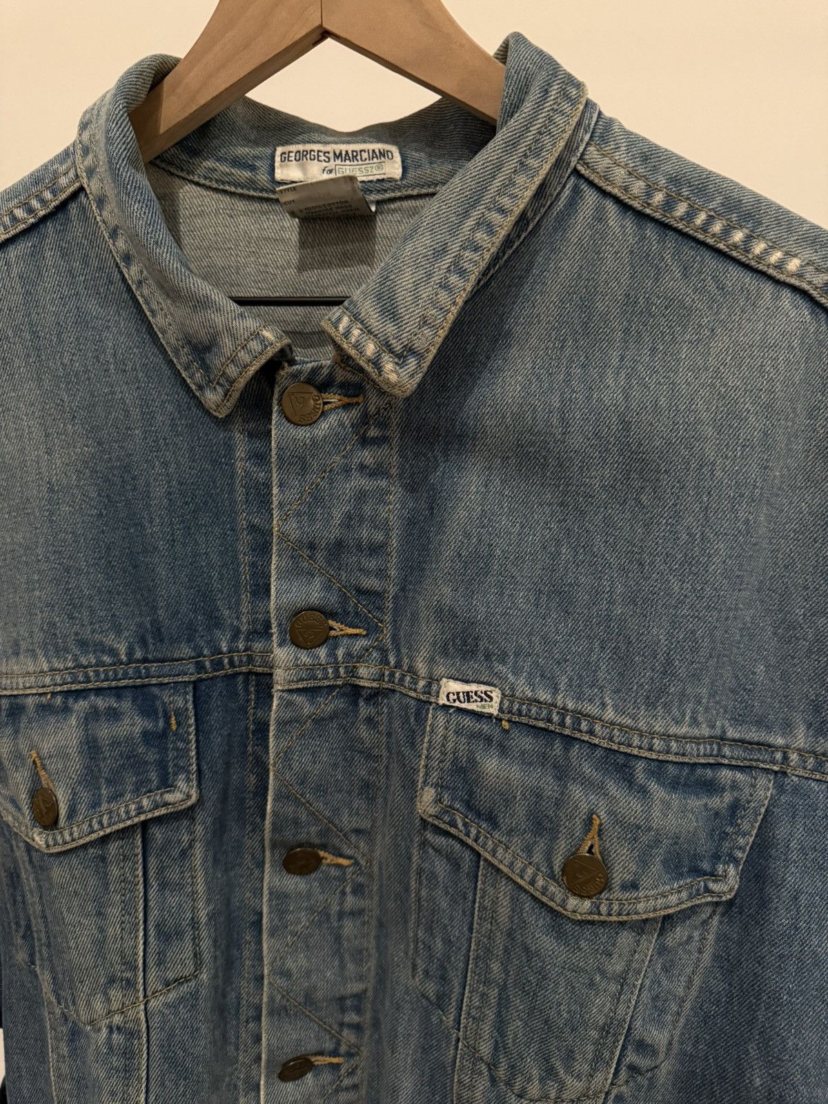 Guess Guess By Georges Marciano Vintage Denim Jacket Size US M / EU 48-50 / 2 - 2 Thumbnail