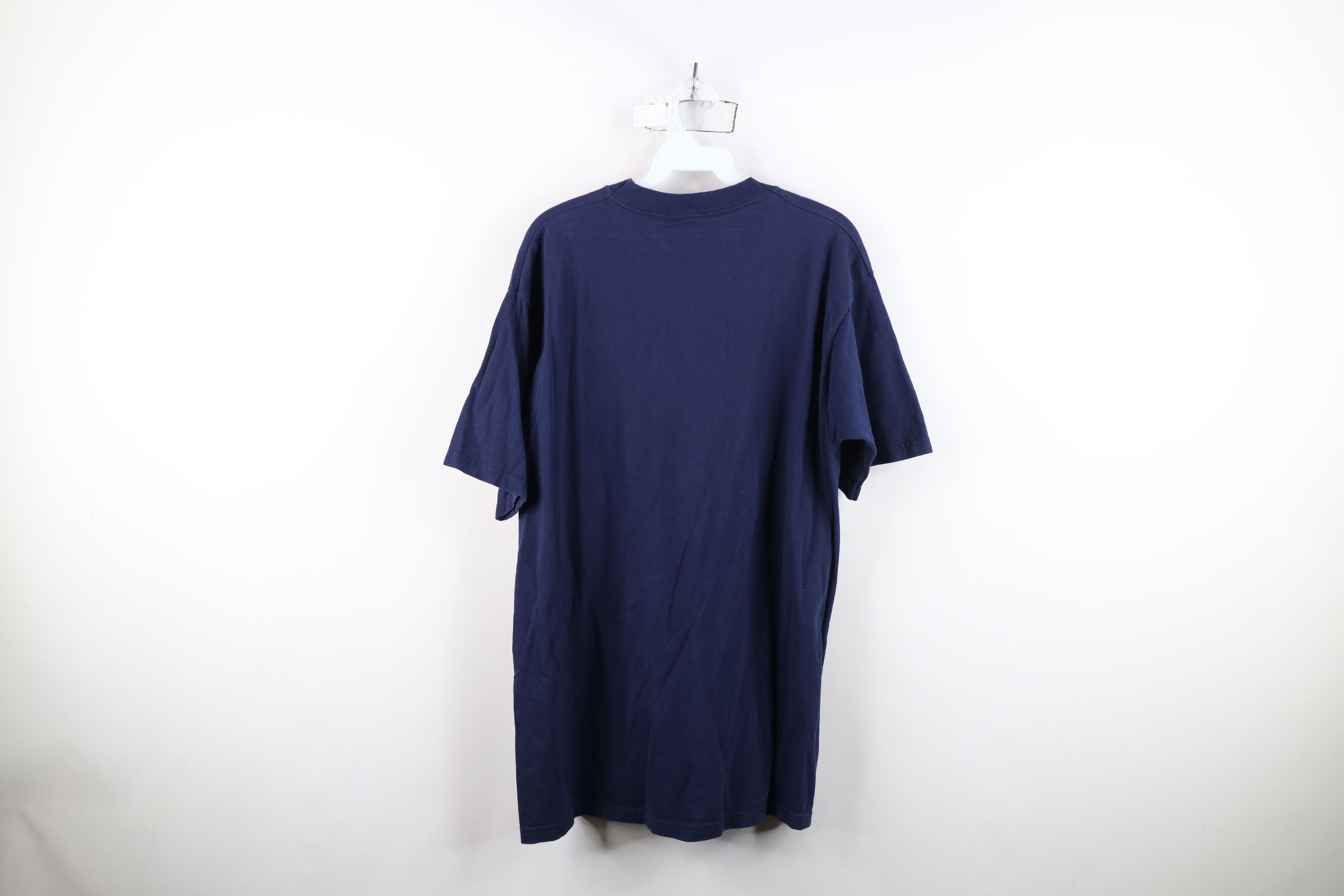 Vintage Vintage 90s University of Michigan Football T-Shirt Blue Size US L / EU 52-54 / 3 - 11 Thumbnail