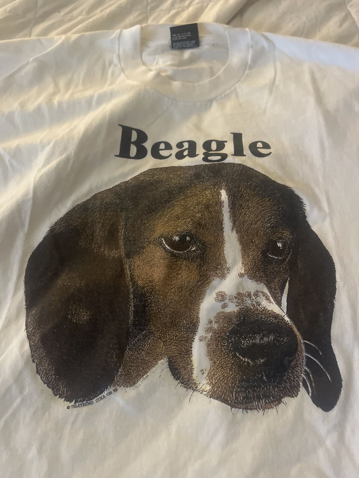 Vintage Vintage Beagle Dog XL USA Single Stitch Shirt Size US XL / EU 56 / 4 - 2 Thumbnail