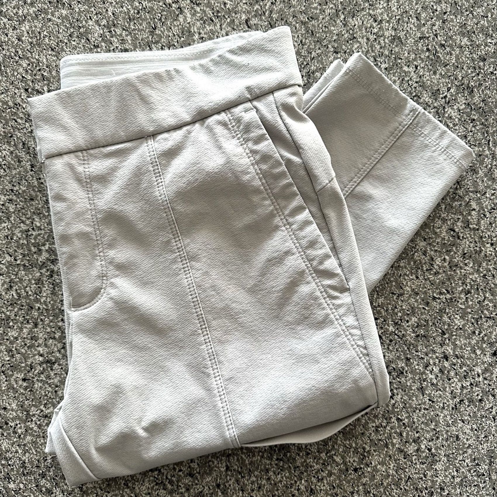 Athleta Athleta Beginner Wander Stash Skinny Pants Womens 29" Ivory Nylon Spandex 2 Inseam 29in Ankle Stretch Pants Size 29" - 2 Thumbnail