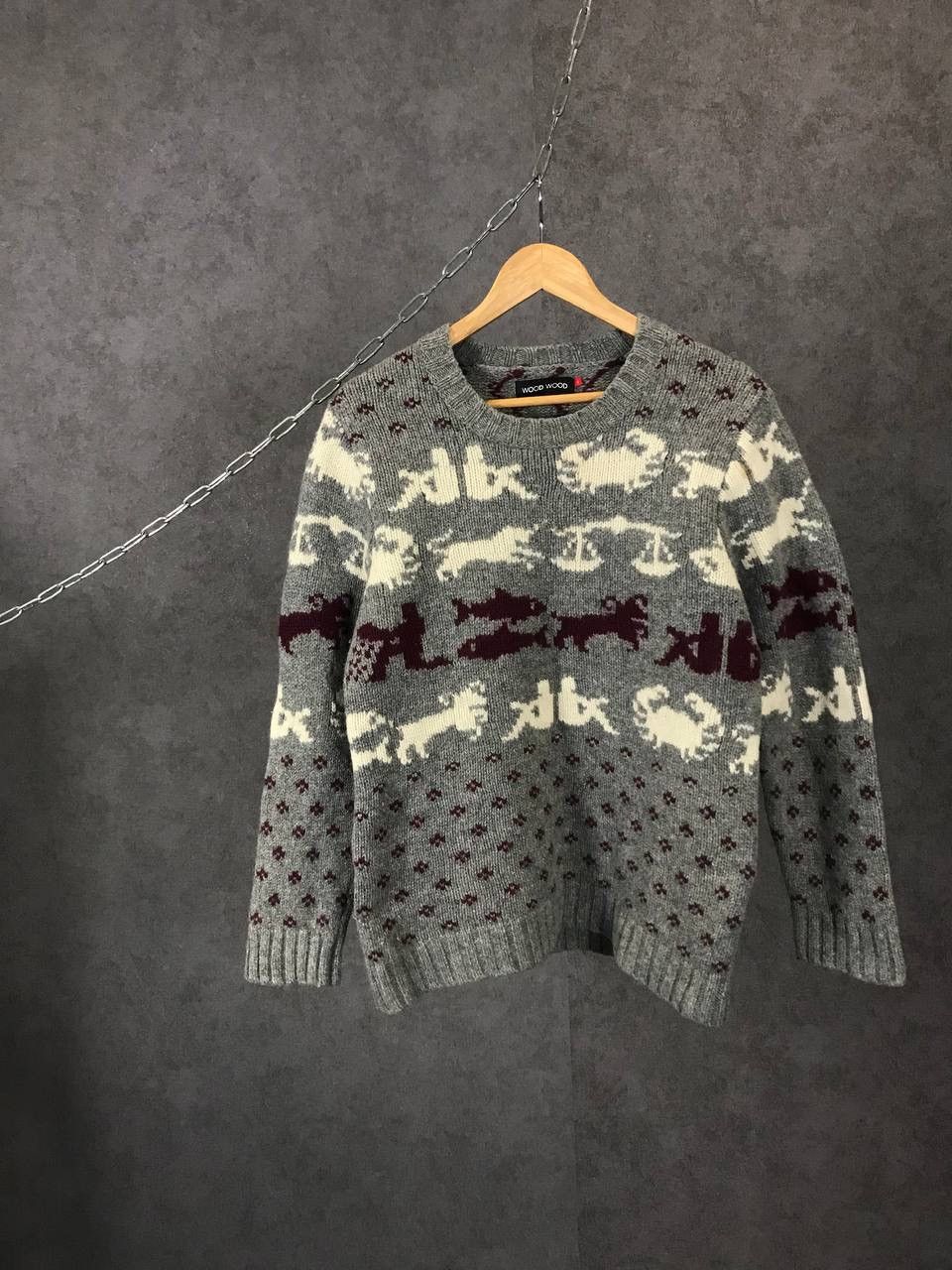 Wood Wood Wood Wood designer wool art sweater Size US S / EU 44-46 / 1 - 1 Thumbnail