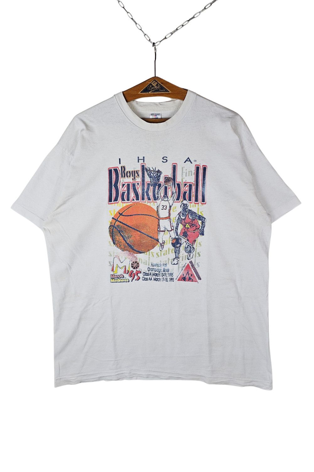 Fruit Of The Loom 1995 IHSA “March Madness” State Finals Tee - XXL Size US XXL / EU 58 / 5 - 1 Thumbnail