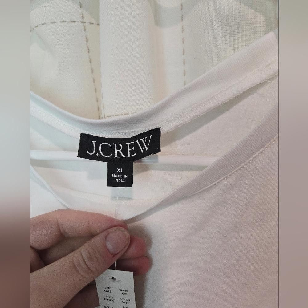 J.Crew J Crew Broken-in Jersey Puff-Sleeve T-shirt Size XL / US 12-14 / IT 48-50 - 7 Thumbnail