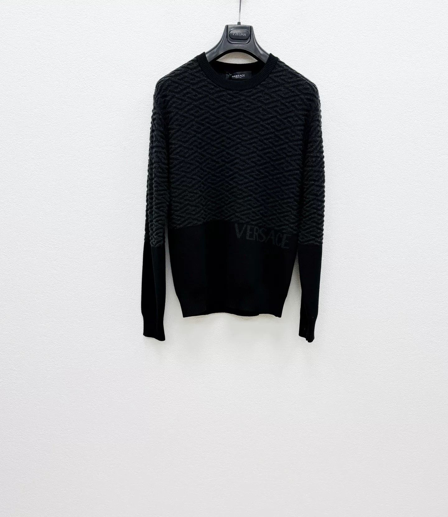 Versace VERSACE Wool Knit Sweater Jacket Size US S / EU 44-46 / 1 - 1 Thumbnail