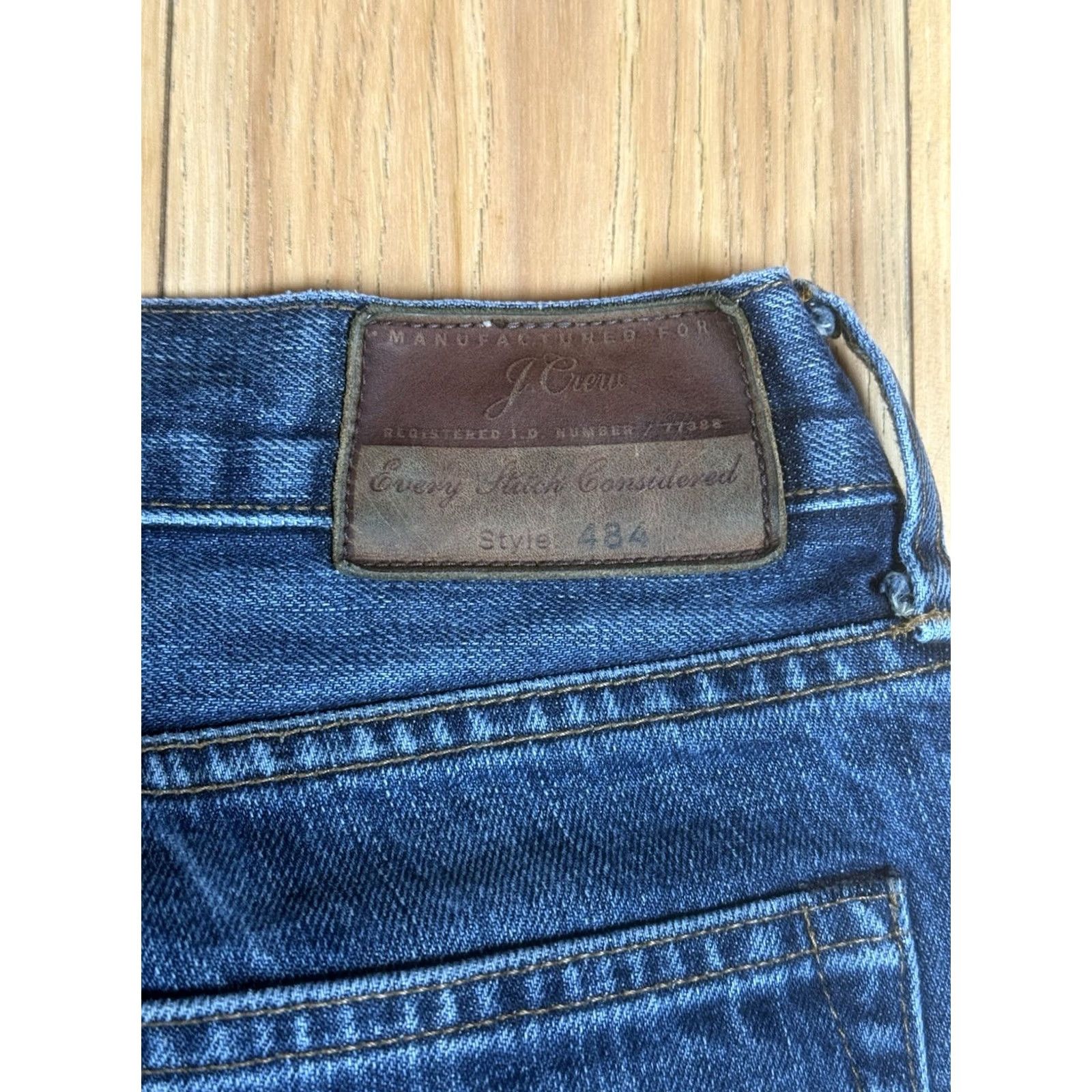 Denime J Crew Jeans 30x31 Japanese Denim Medium Wash Men Straight 484 Kaihara Blue Denim Jeans Mens 30 Regular Size Type: Regular Size US 30 / EU 46 - 6 Thumbnail