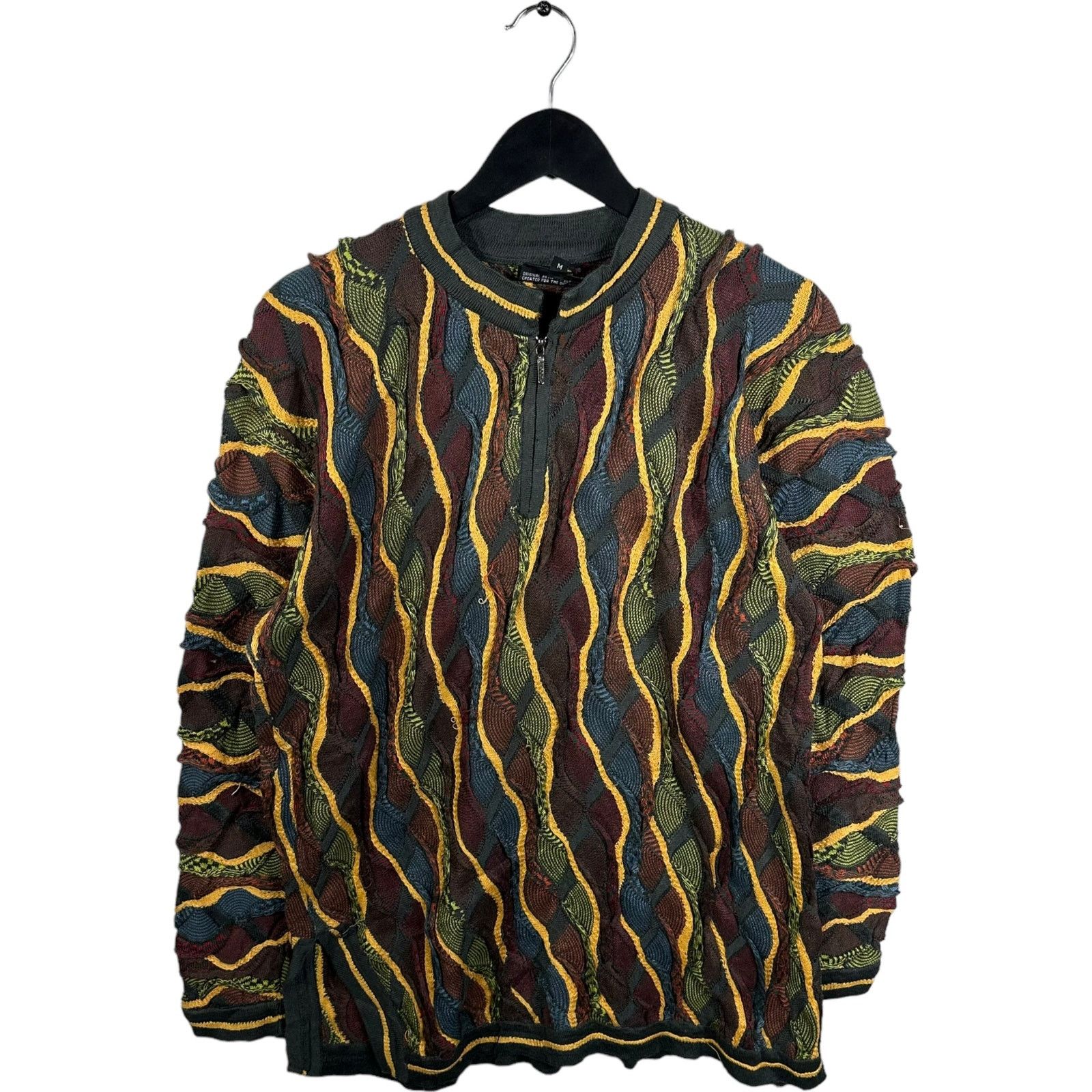 Coogi Vintage Coogi 3D Knit 1/4 Zip Sweater | Grailed