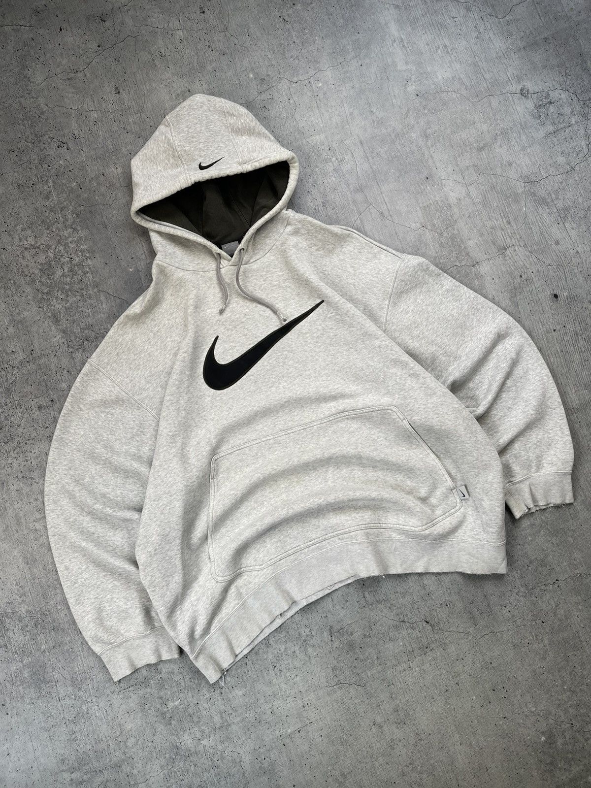 Nike × Vintage Vintage Nike center swoosh hoodie worn by Travis Scott y2k Size US XXL / EU 58 / 5 - 1 Thumbnail