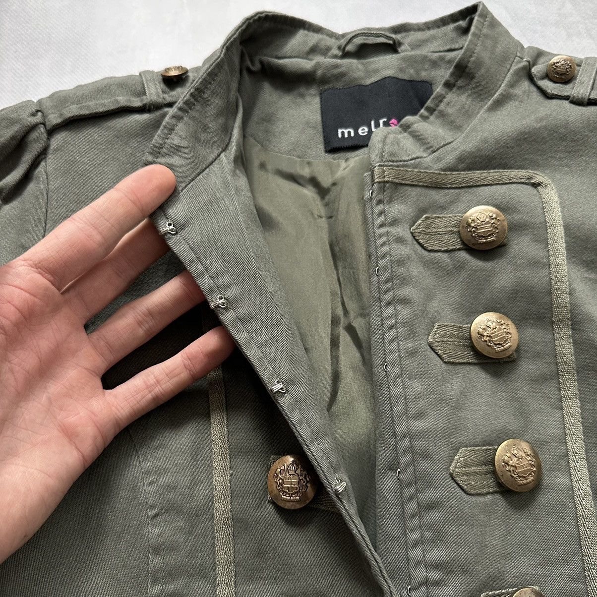 Hysteric Glamour × Undercover 00s Napoleon Military Jacket Vintage Coat PPFM Balmain Vibe Size M / US 6-8 / IT 42-44 - 7 Thumbnail