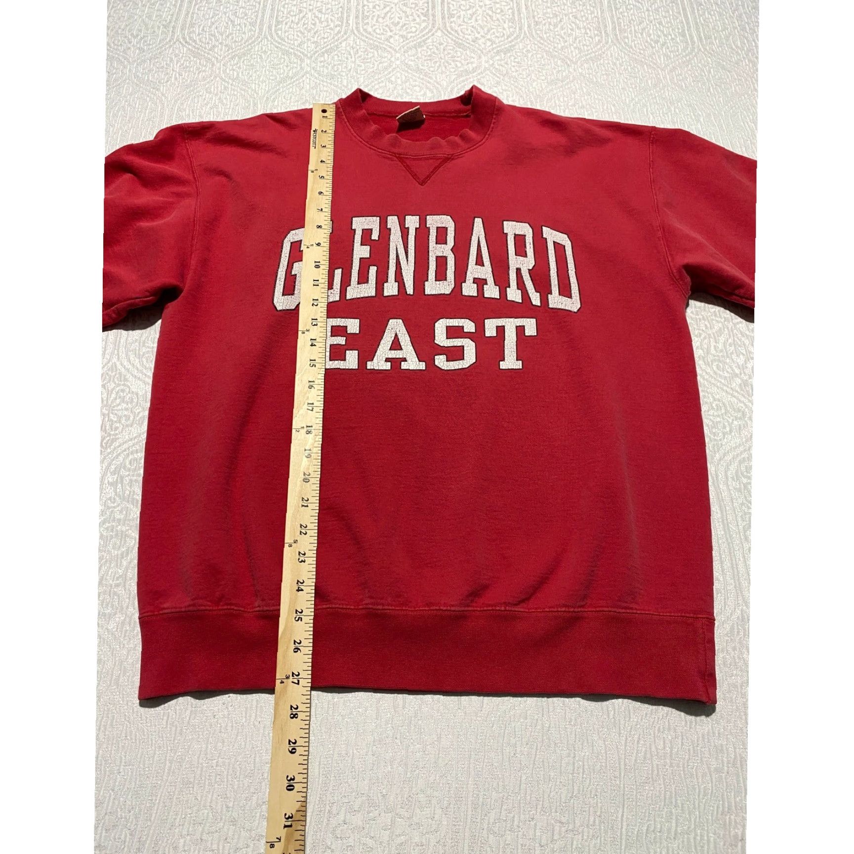 Vintage VINTAGE Gribble Sweatshirt Crewneck Unisex Adults Large Red University Graphic Print Knit Cotton Logo Solid Combo 90s College Apparel Team Wear Size US L / EU 52-54 / 3 - 6 Thumbnail