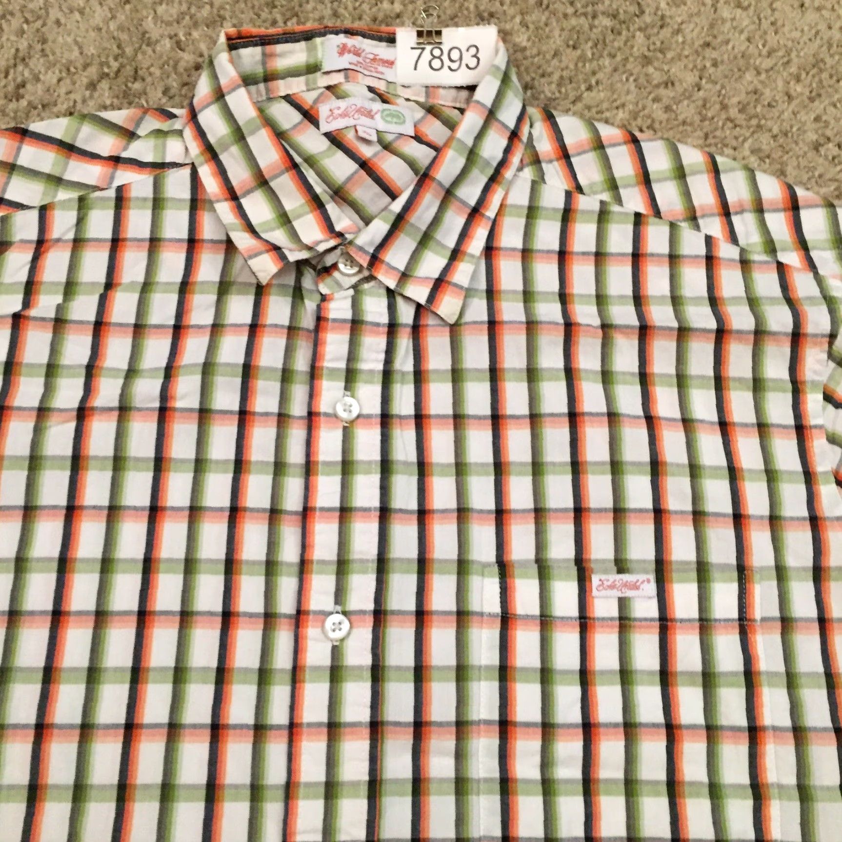 Ecko Unltd. Ecko Unltd Shirt Mens XL Green Plaid Short Sleeve Button Up Cotton Size US XL / EU 56 / 4 - 3 Thumbnail