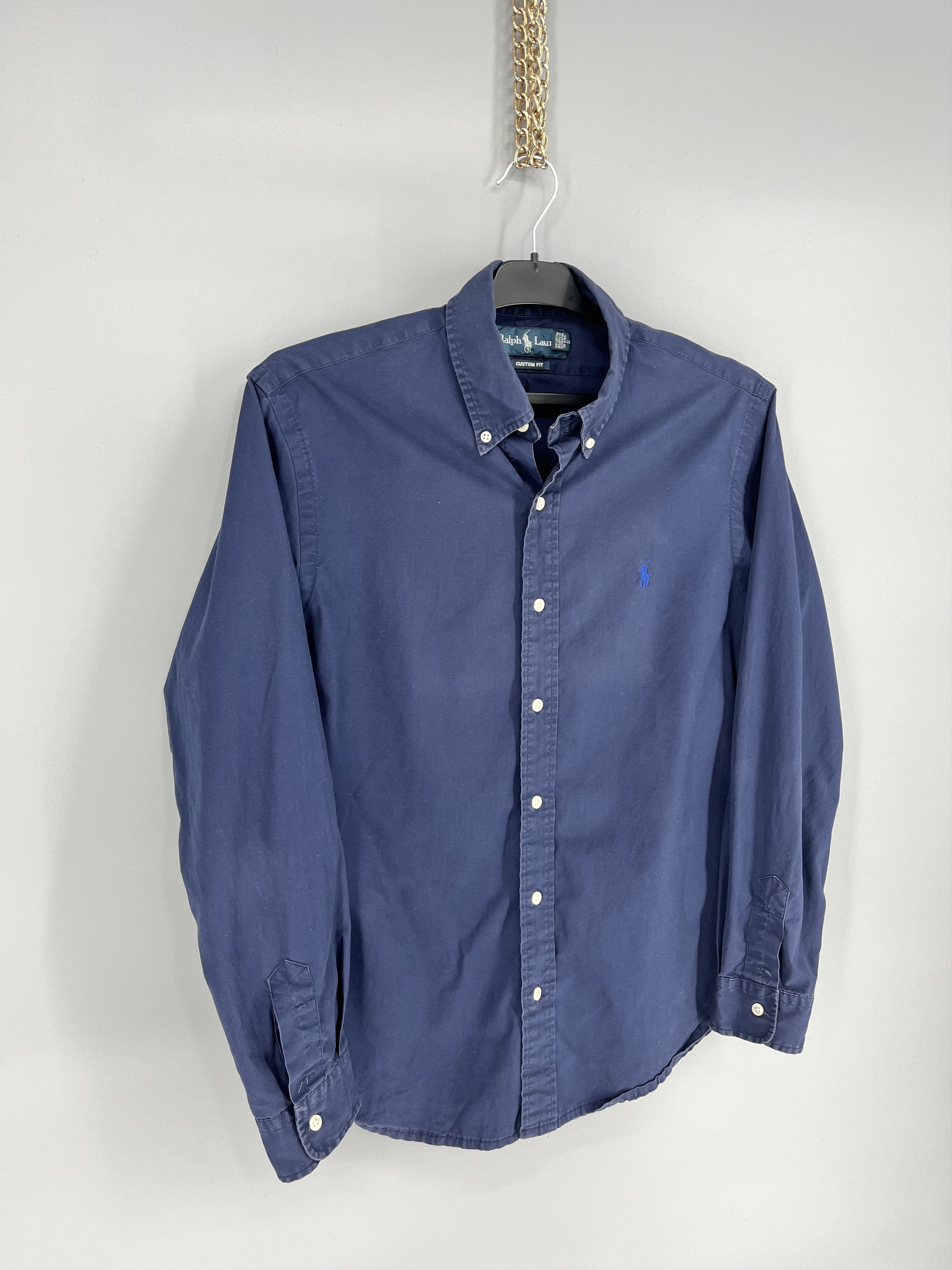 Polo Ralph Lauren Vintage Navy Shirt Polo Ralph Lauren Size M Rare Size US M / EU 48-50 / 2 - 2 Thumbnail