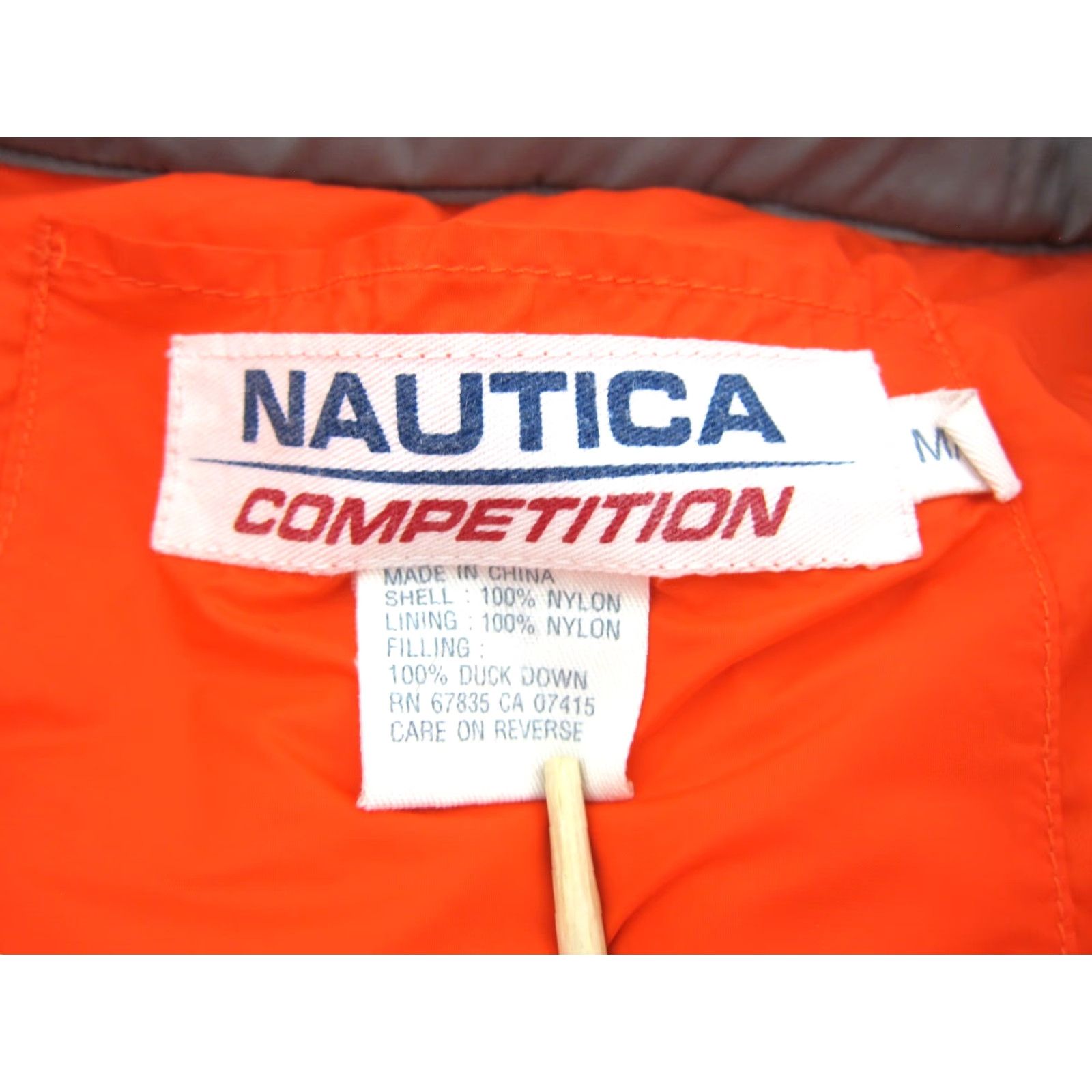 Nautica Nautica Competition Orange Blue Grey 100% Duck Down Pullover Puff Jacket Men M Size US M / EU 48-50 / 2 - 3 Thumbnail