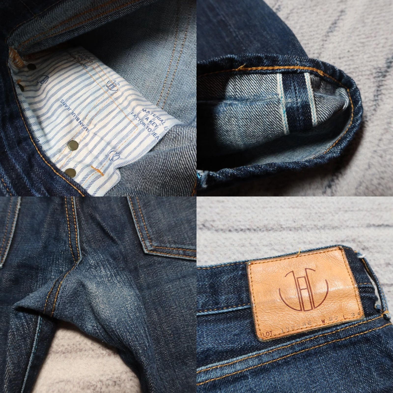 Japan Blue VINTAGE Japan Blue Circle Selvedge Denim Jeans Men 32 Dark Wash Distressed 28 Inseam Jeans Size US 32 / EU 48 - 8 Thumbnail