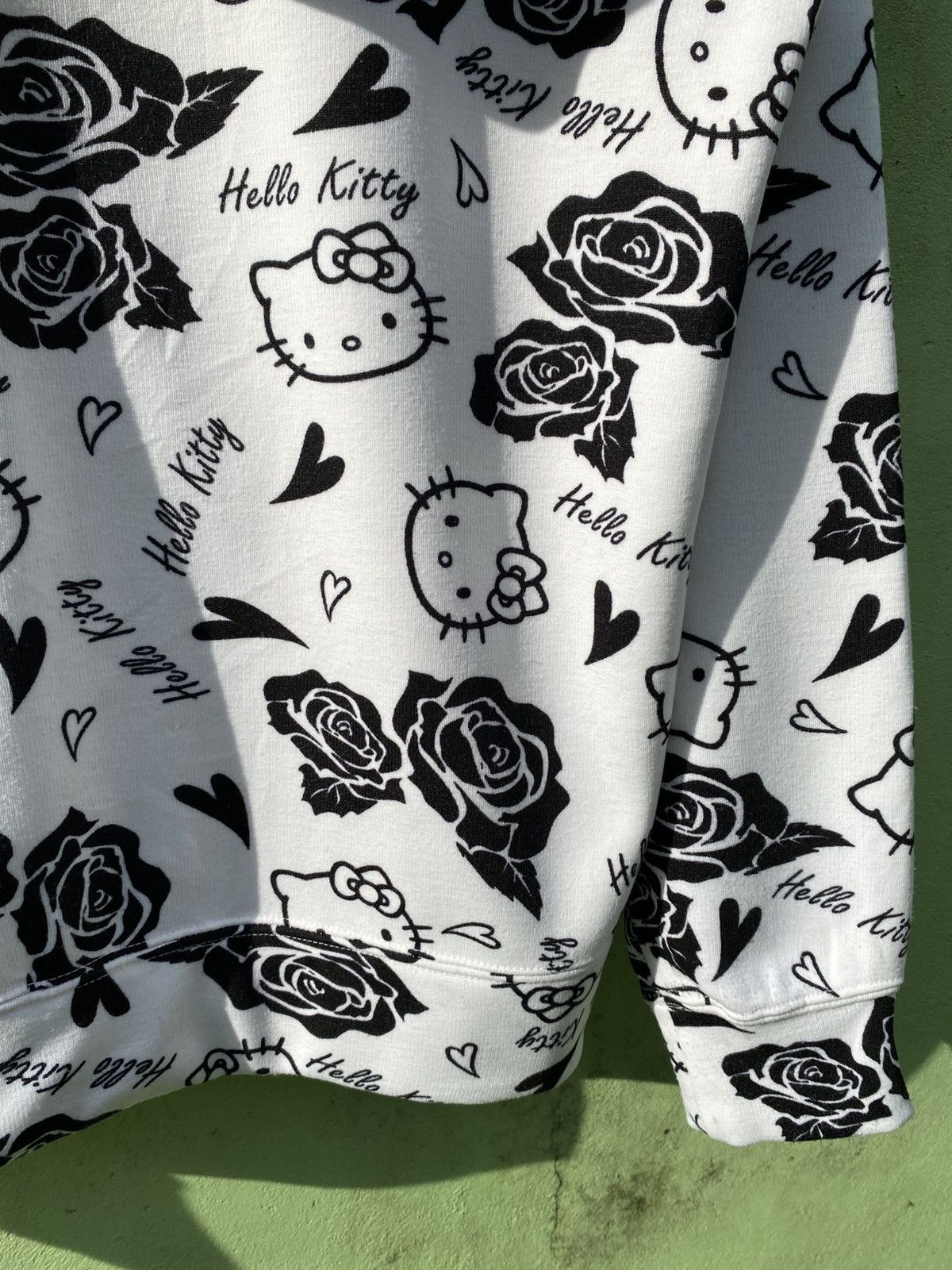 Japanese Brand Hello Kitty Japan All Over Print Zip Hoodie Black White Y2K Size US M / EU 48-50 / 2 - 14 Thumbnail