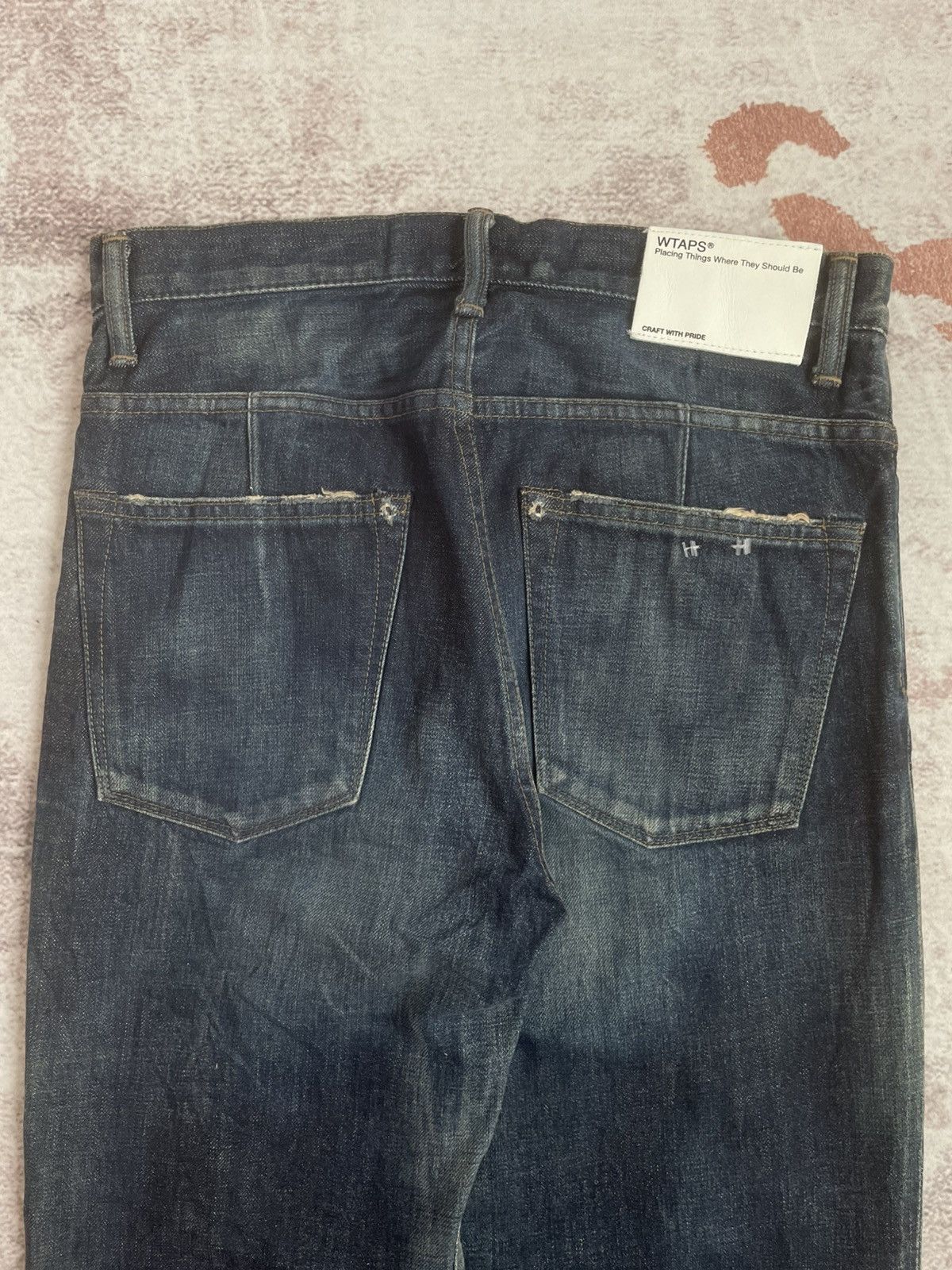 Wtaps FW13 WTAPS LIFIST Thrashed Denim Pants Size US 31 - 4 Thumbnail