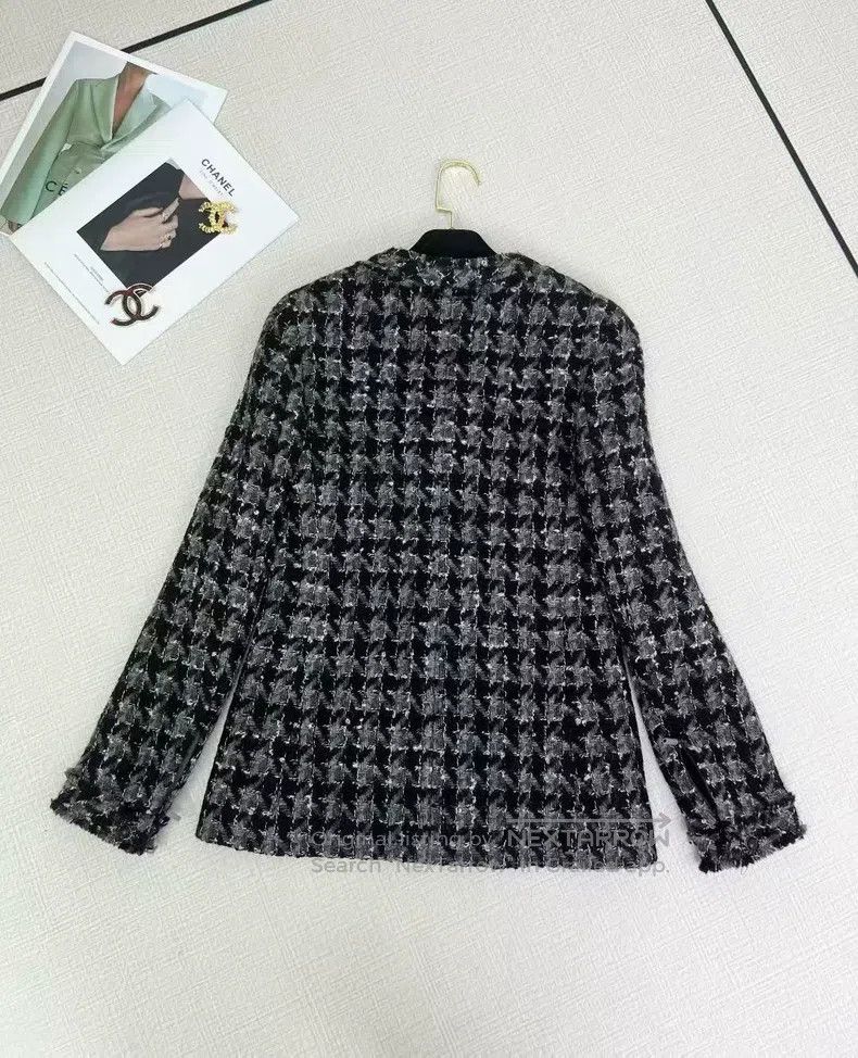 Chanel Chanel Plaid tweed coat Size XXS / US 00 / IT 34 - 5 Thumbnail