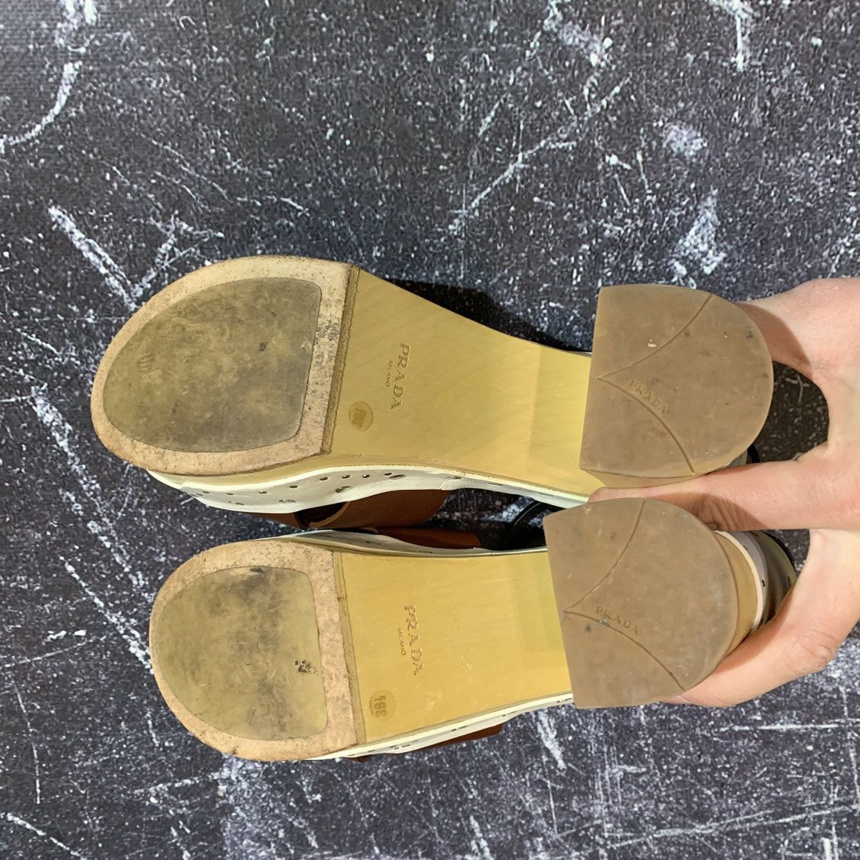 Prada Prada Colorblock Clog-Bottom Sandal Size 39.5 Size US 9.5 / IT 39.5 - 8 Thumbnail