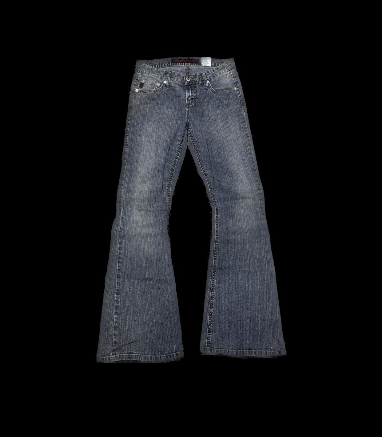 Hysteric Glamour × Japanese Brand × Le Grande Bleu (L.G.B.) Flare☠️ Mudd Japan Washed Jeans 90s Punk Cowboy Size US 28 / EU 44 - 1 Thumbnail
