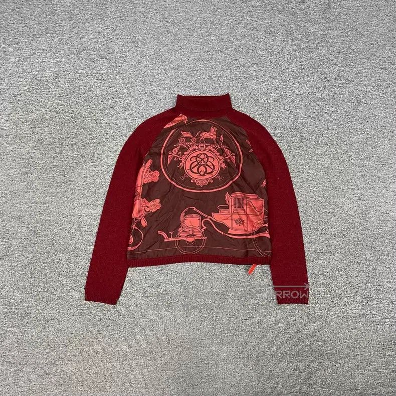 Hermes Hermes Margiela era horse-drawn carriage silk and cashmere Size M / US 6-8 / IT 42-44 - 1 Thumbnail