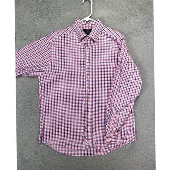 Vineyard Vines Vineyard Vines Shirt Adult Large Murray Red Multi Plaid Button Down Slim Fit Men Size US L / EU 52-54 / 3 - 3 Thumbnail
