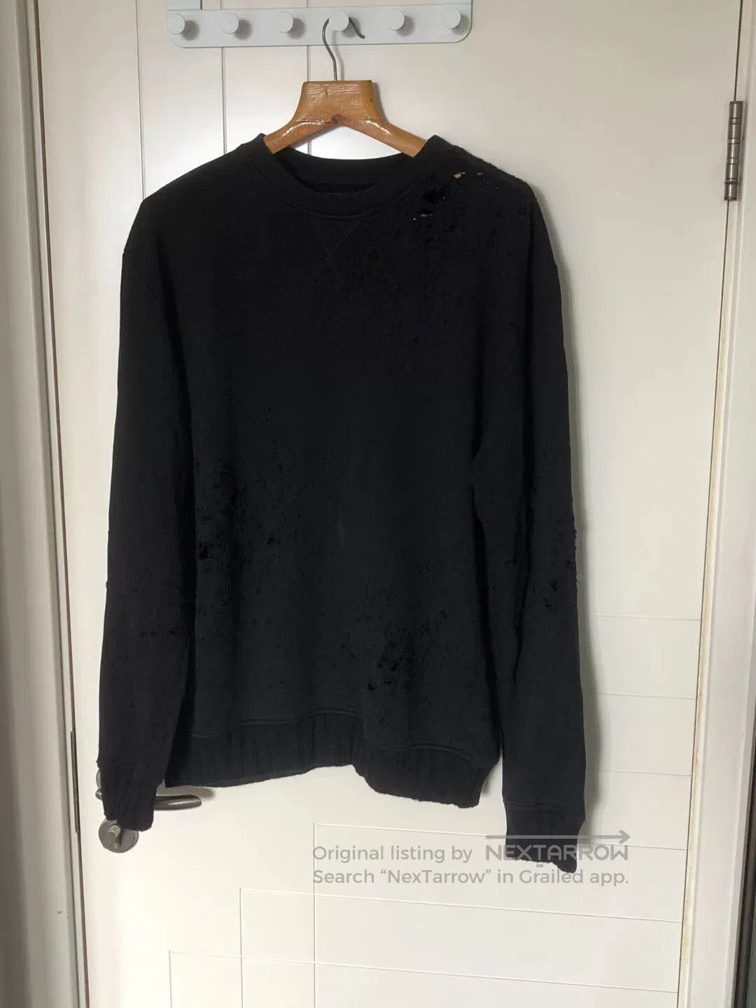 Amiri Amiri 17AW Gunshot Crewneck. Size US L / EU 52-54 / 3 - 2 Thumbnail