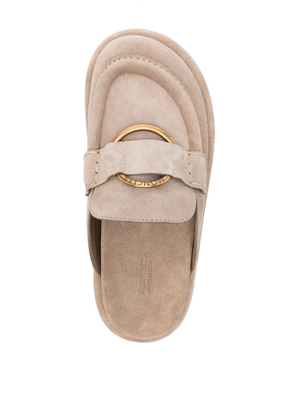 Moncler o1y1125 Leather Mules in Beige Size US 11 / IT 41 - 4 Thumbnail