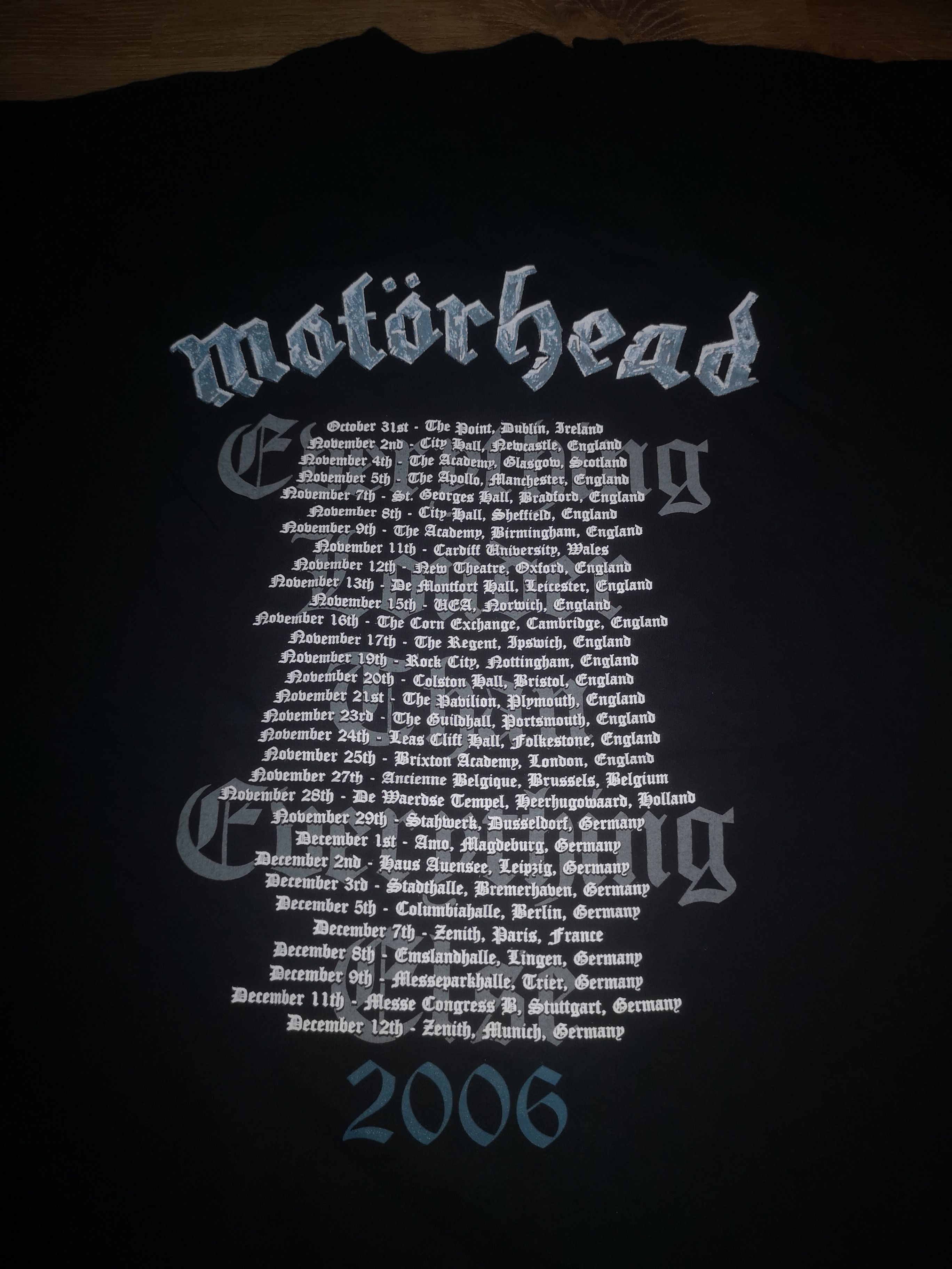 Band Tees × Vintage Vintage MOTORHEAD Metal Band In Itinere Kiss of Death Shirt Size US XL / EU 56 / 4 - 6 Thumbnail