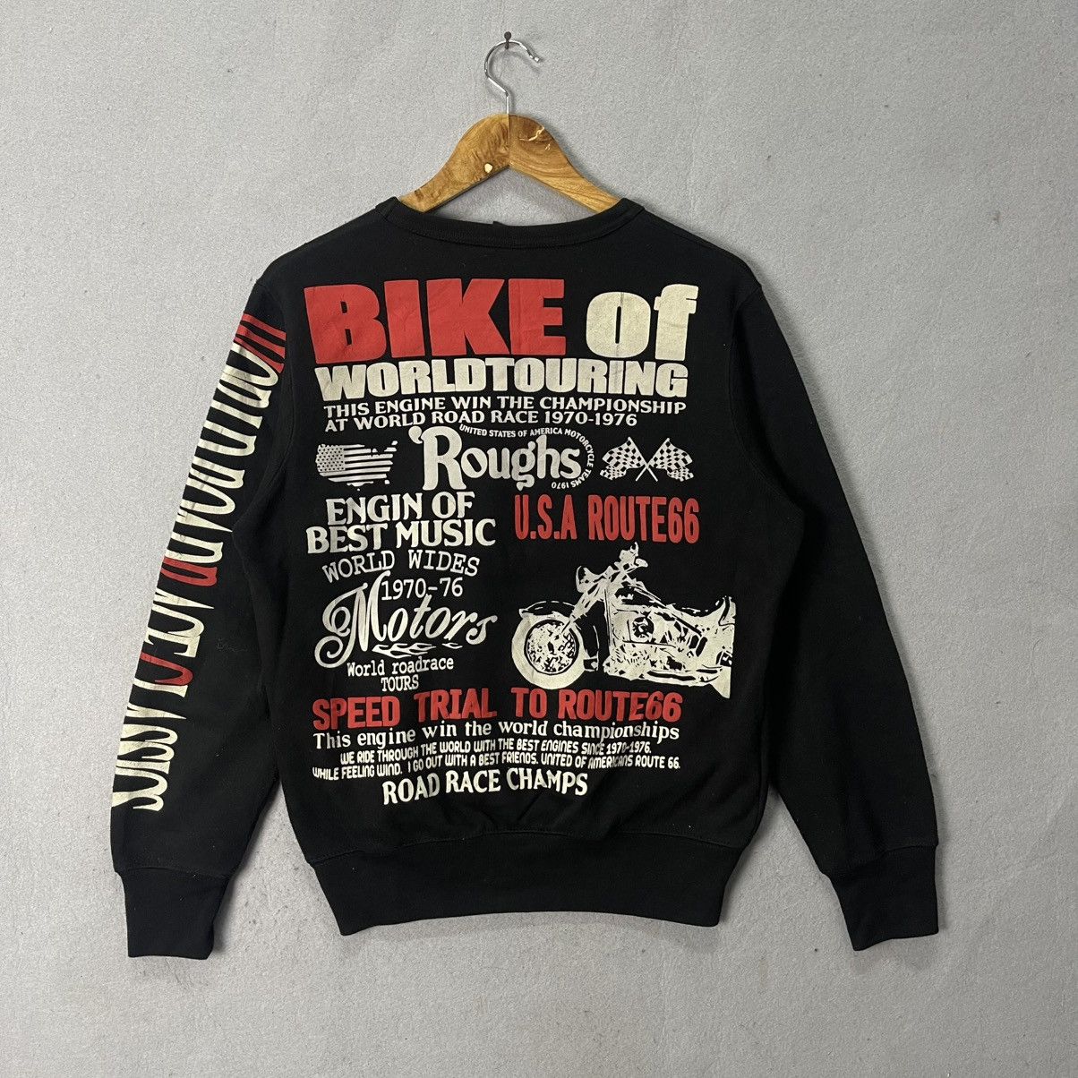 Vintage 2000s Roughs Motorcycle Graphic Sweatshirt Size US M / EU 48-50 / 2 - 5 Thumbnail
