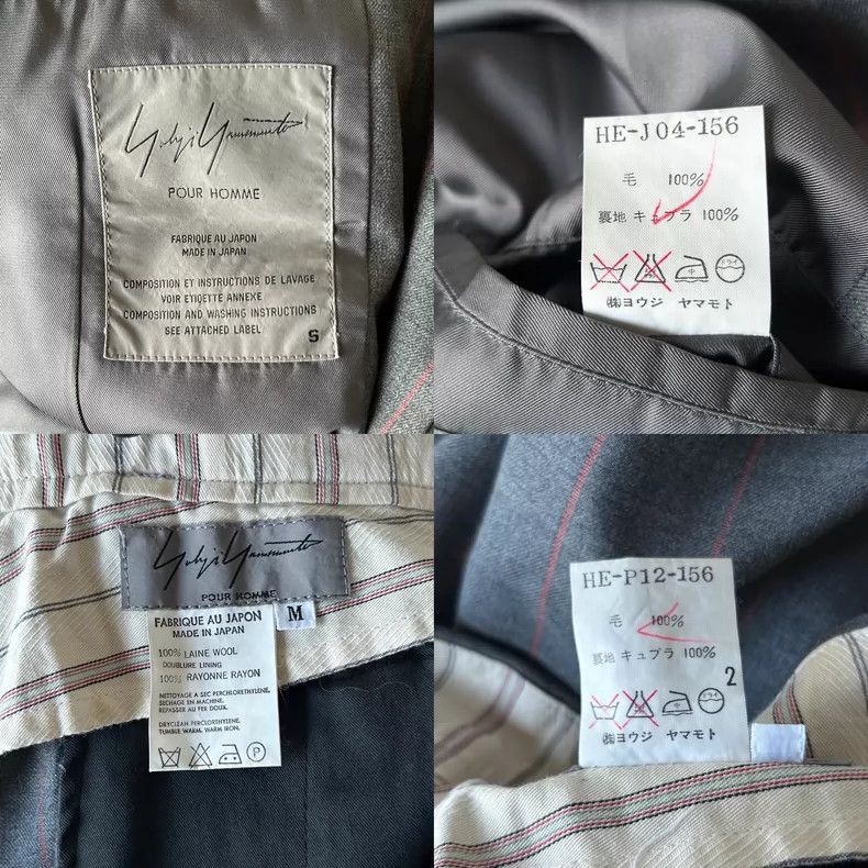 Yohji Yamamoto Yohji Yamamoto Yohji Yamamoto Gray Orange Stripe Suit Size US S / EU 44-46 / 1 - 8 Thumbnail