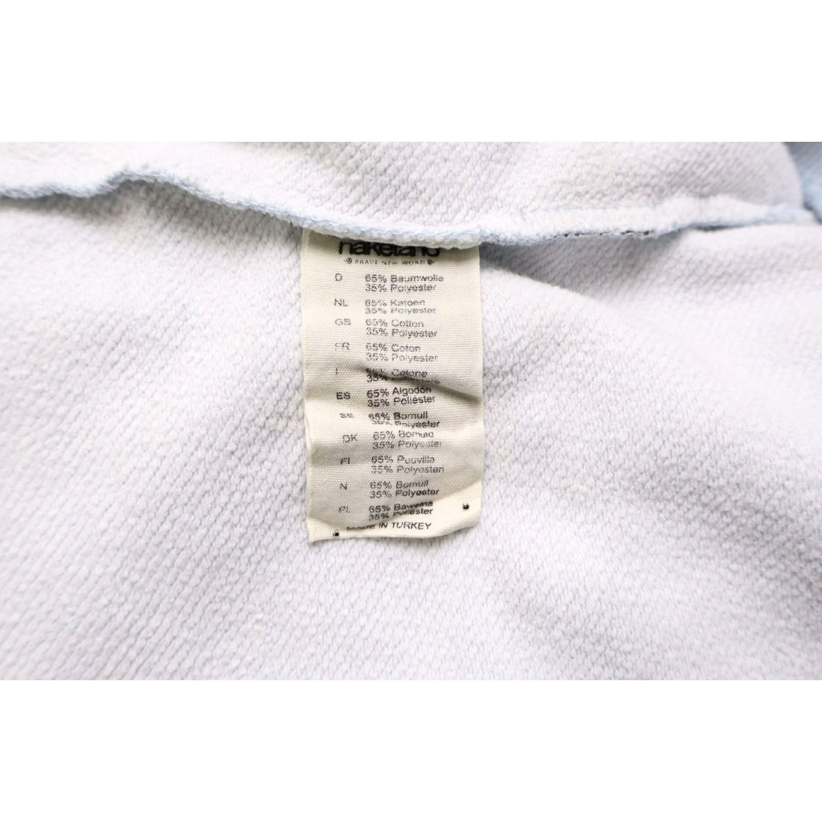 Vintage NAKETANO Hoodie SMALL Blue Melange Hooded Pullover Pockets Logo Women's Size S / US 4 / IT 40 - 7 Thumbnail