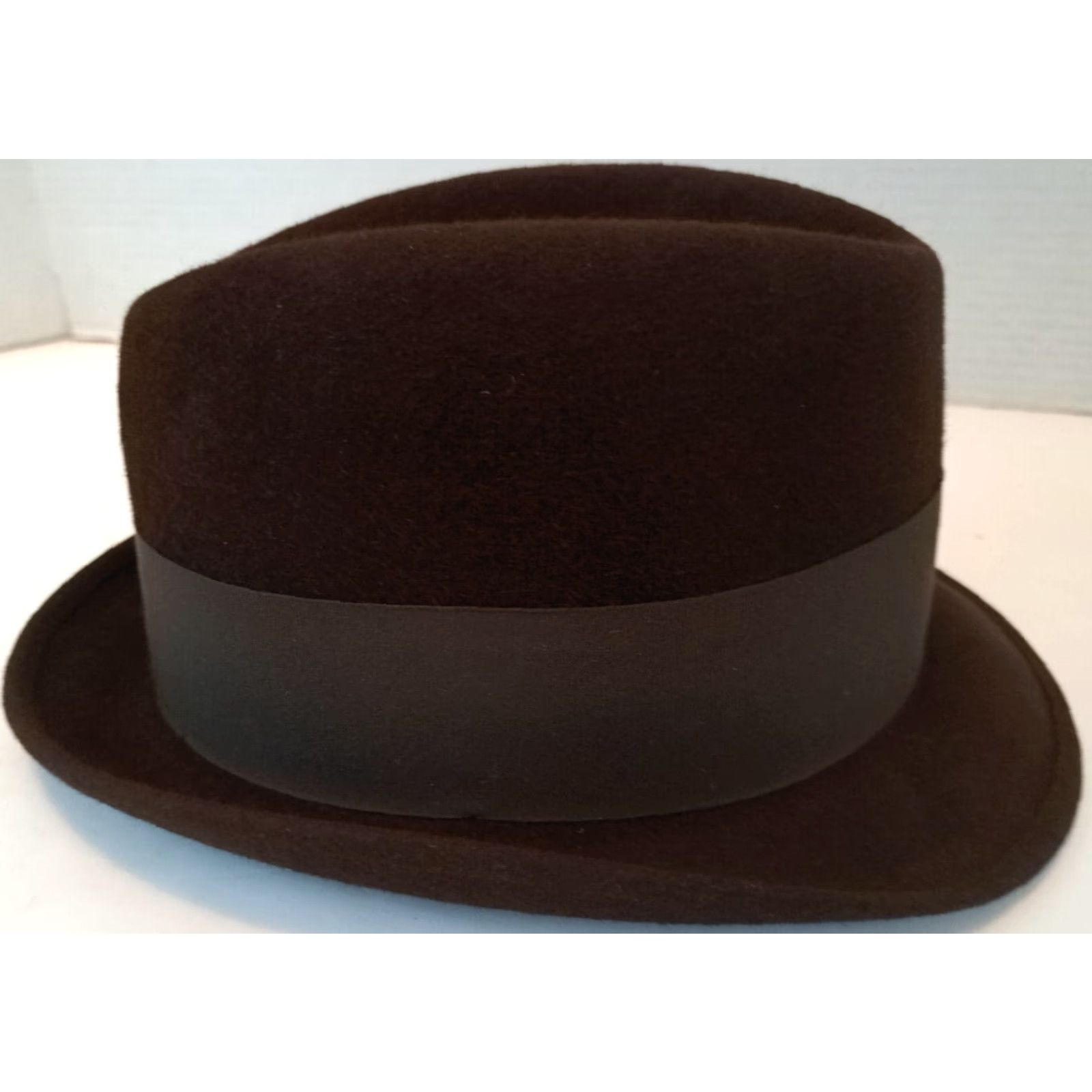 Vintage VINTAGE Caxton Fedora Mens Hat Wool Felt Brown Medium Size ONE SIZE - 3 Thumbnail