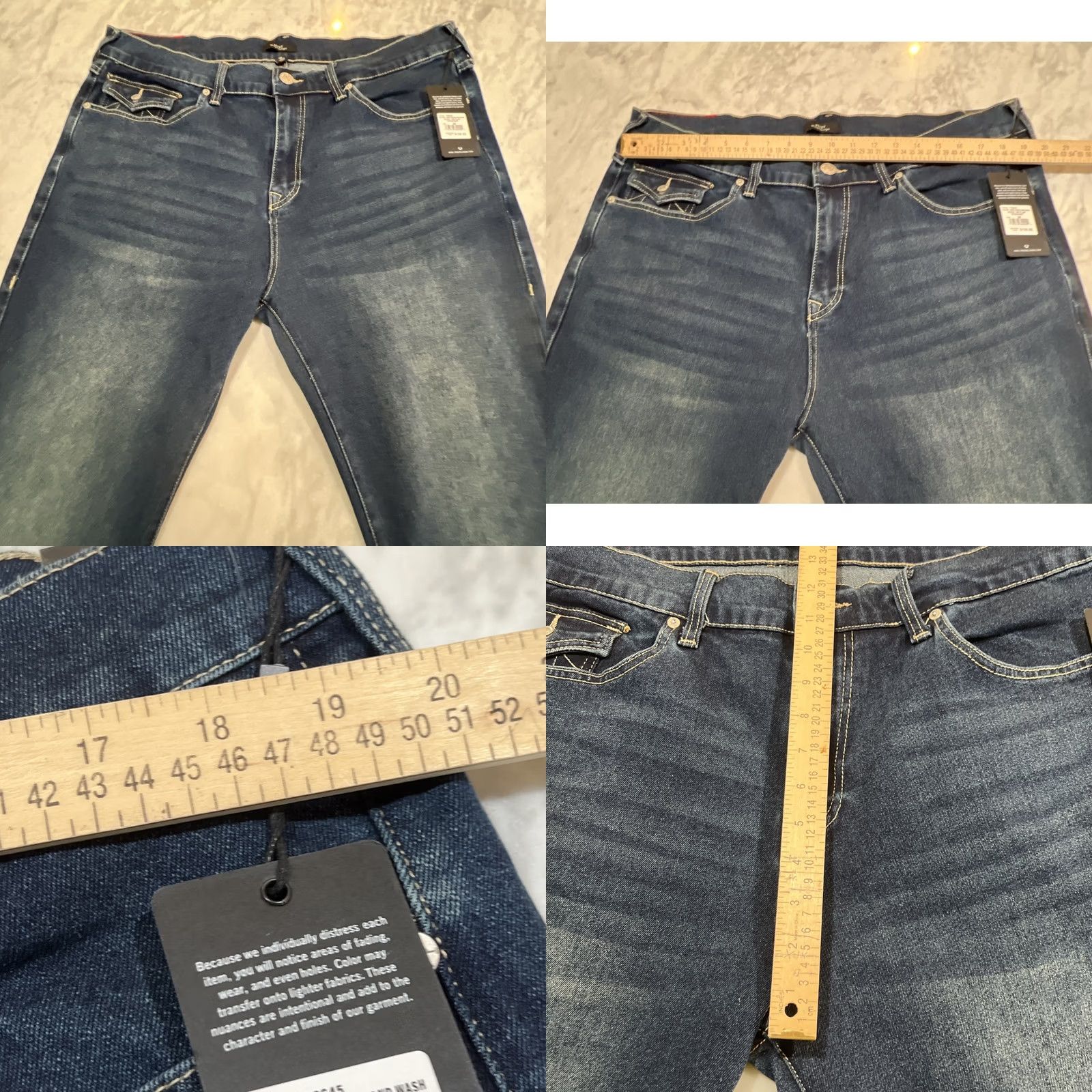 True Religion True Religion Ricky Jeans Men 38 Relax Straight Dark Woodland Wash SN Flap NWT Size US 38 / EU 54 - 8 Thumbnail