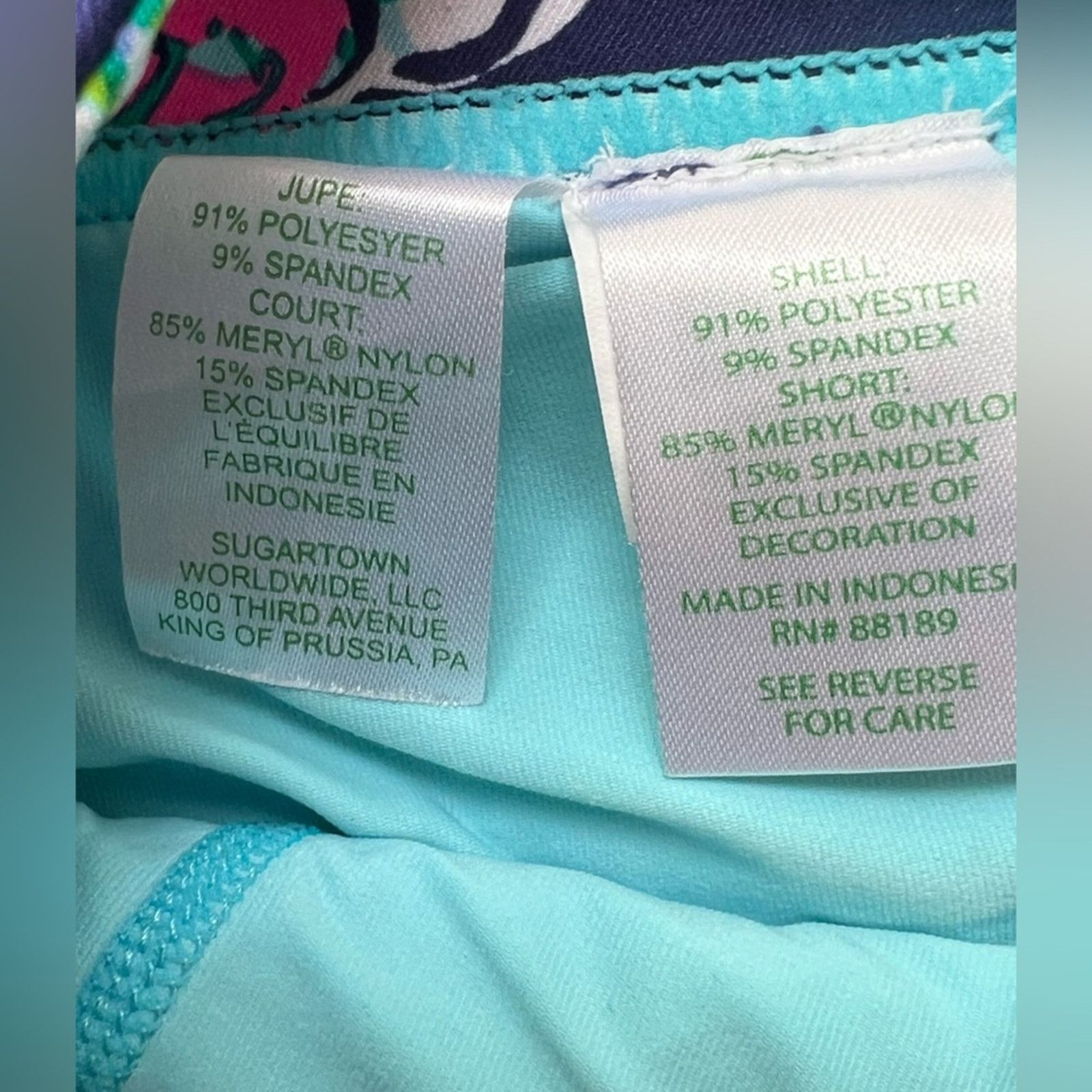 Lilly Pulitzer Lilly Pulitzer Women's UPF 50+ Luxletic Daphne Skort Blue 00 Size 24" / US 00 / IT 34 - 7 Thumbnail